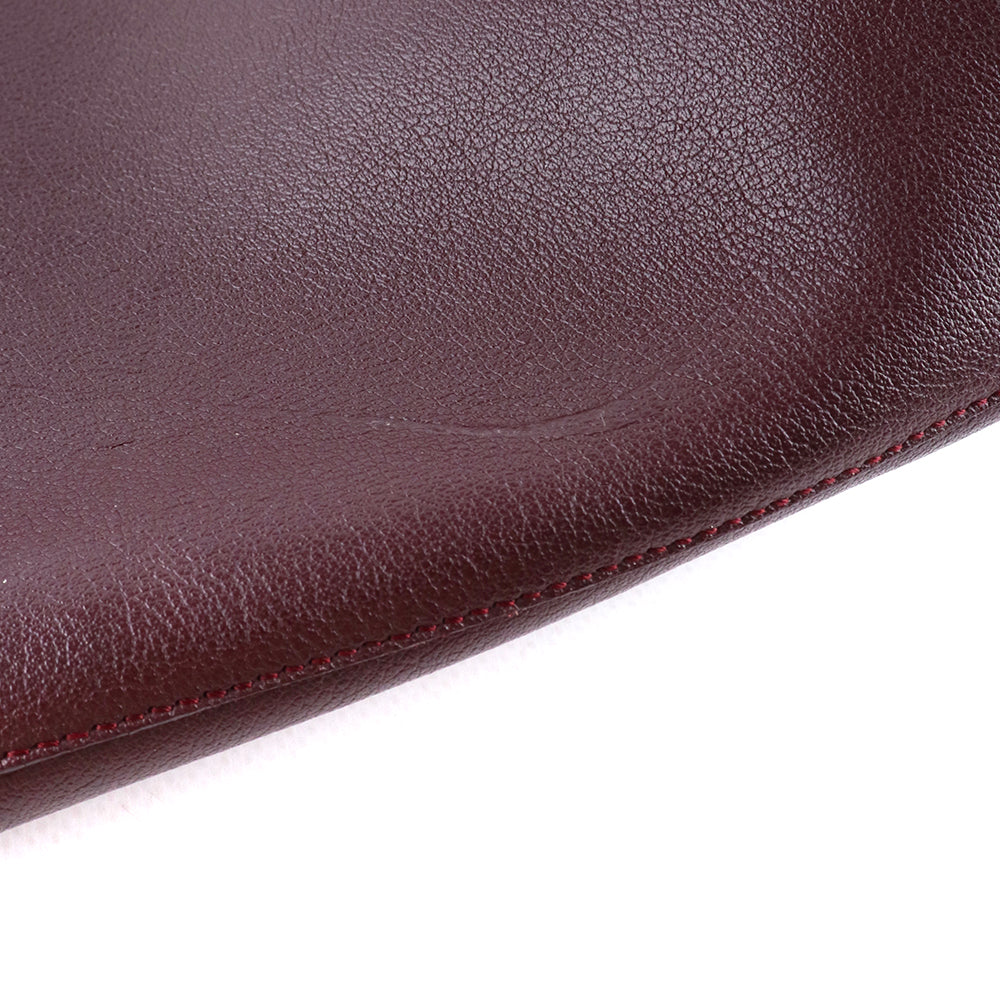 SAINT LAURENT - Sac cabas Shopping en cuir bordeaux