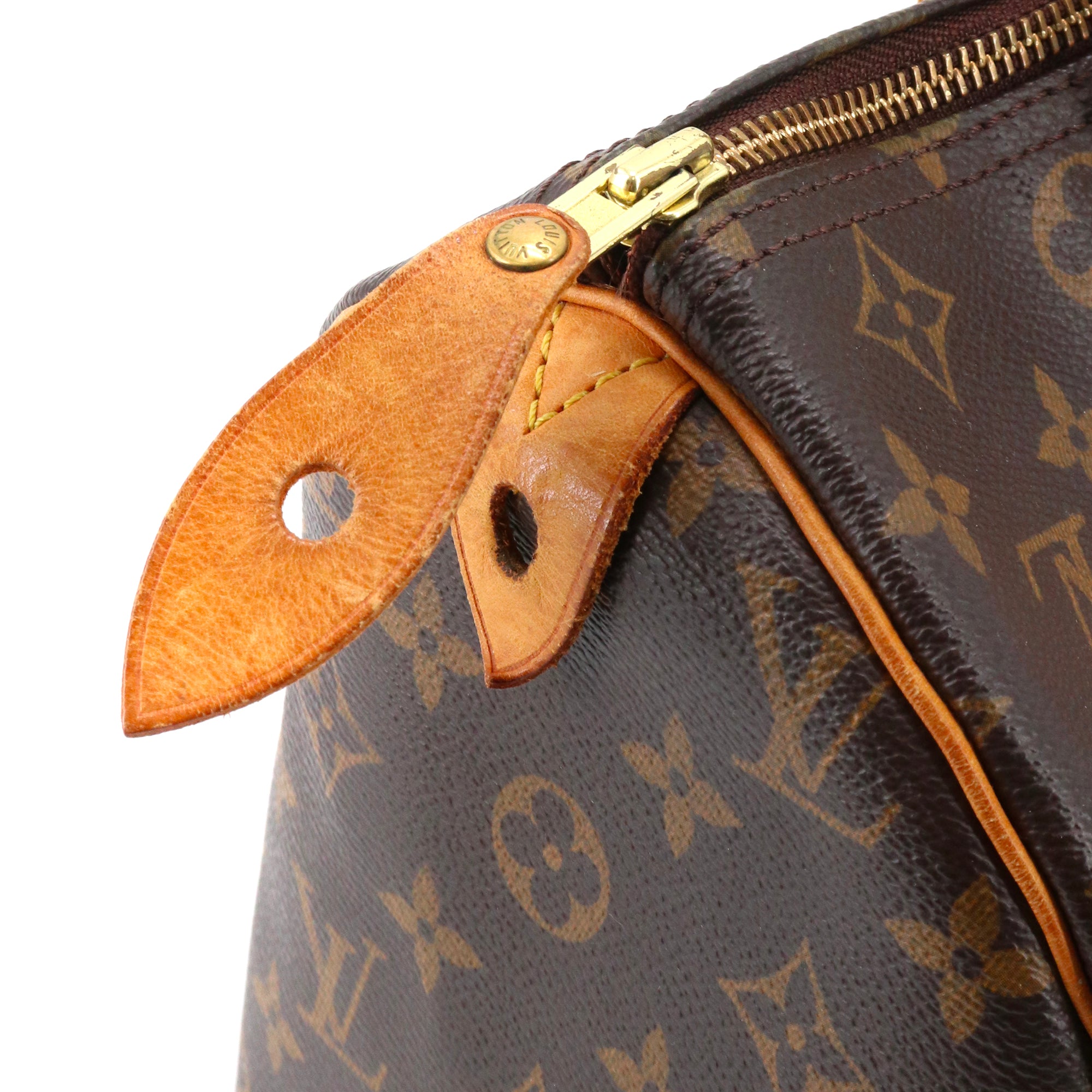 LOUIS VUITTON - Sac à main Speedy 30 Louis Vuitton en toile monogrammée