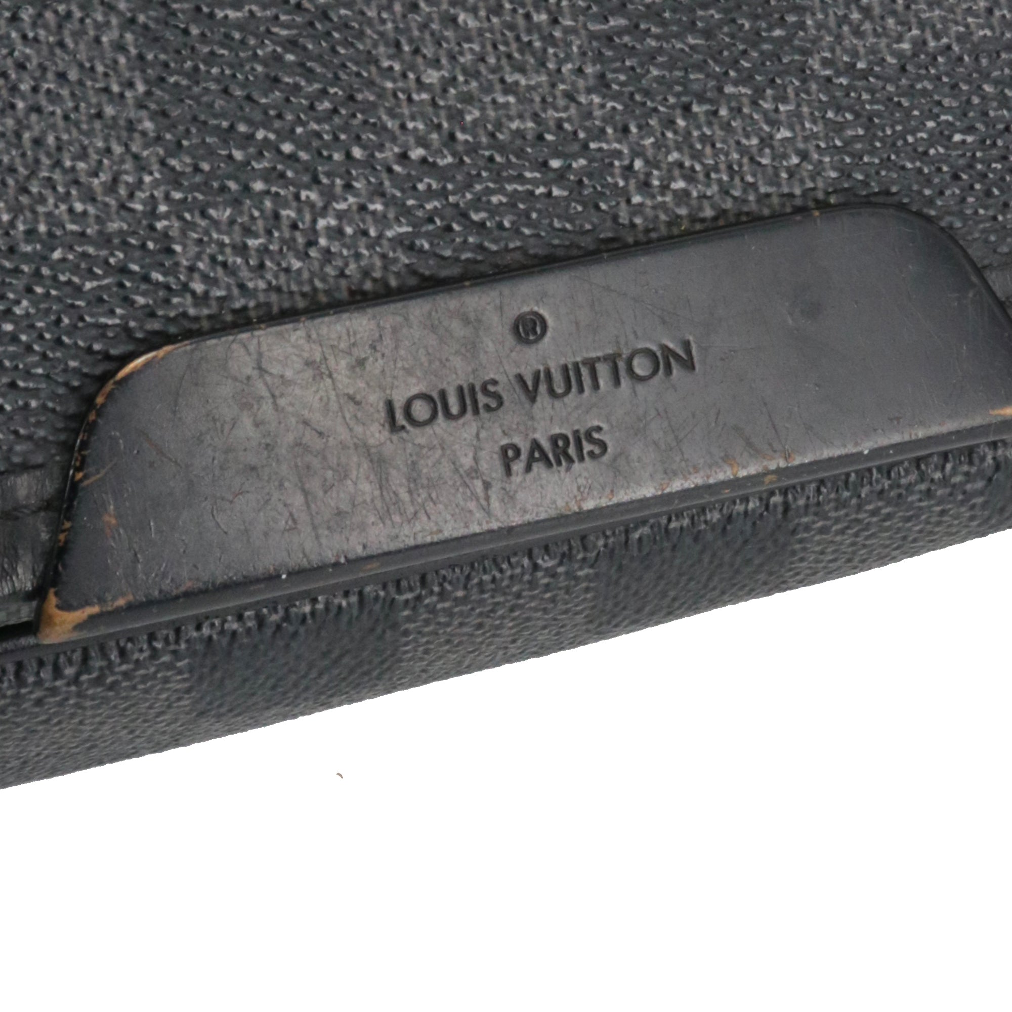 LOUIS VUITTON - Sac à bandoulière Daniel GM Louis Vuitton en toile damier graphite