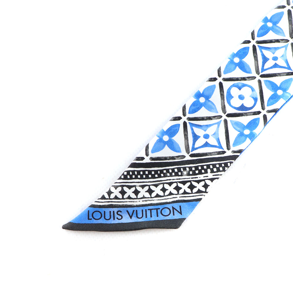LOUIS VUITTON - Monogram Flower Tile BB silk twilly