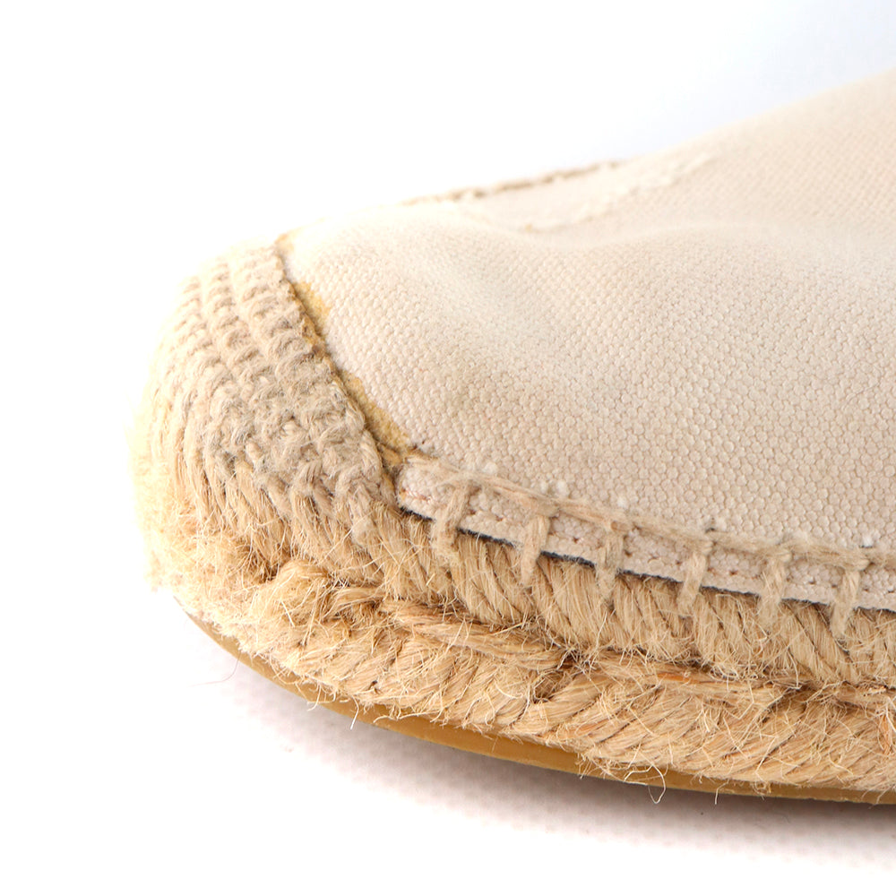 SAINT LAURENT - Espadrilles Signature en toile beige (T44)