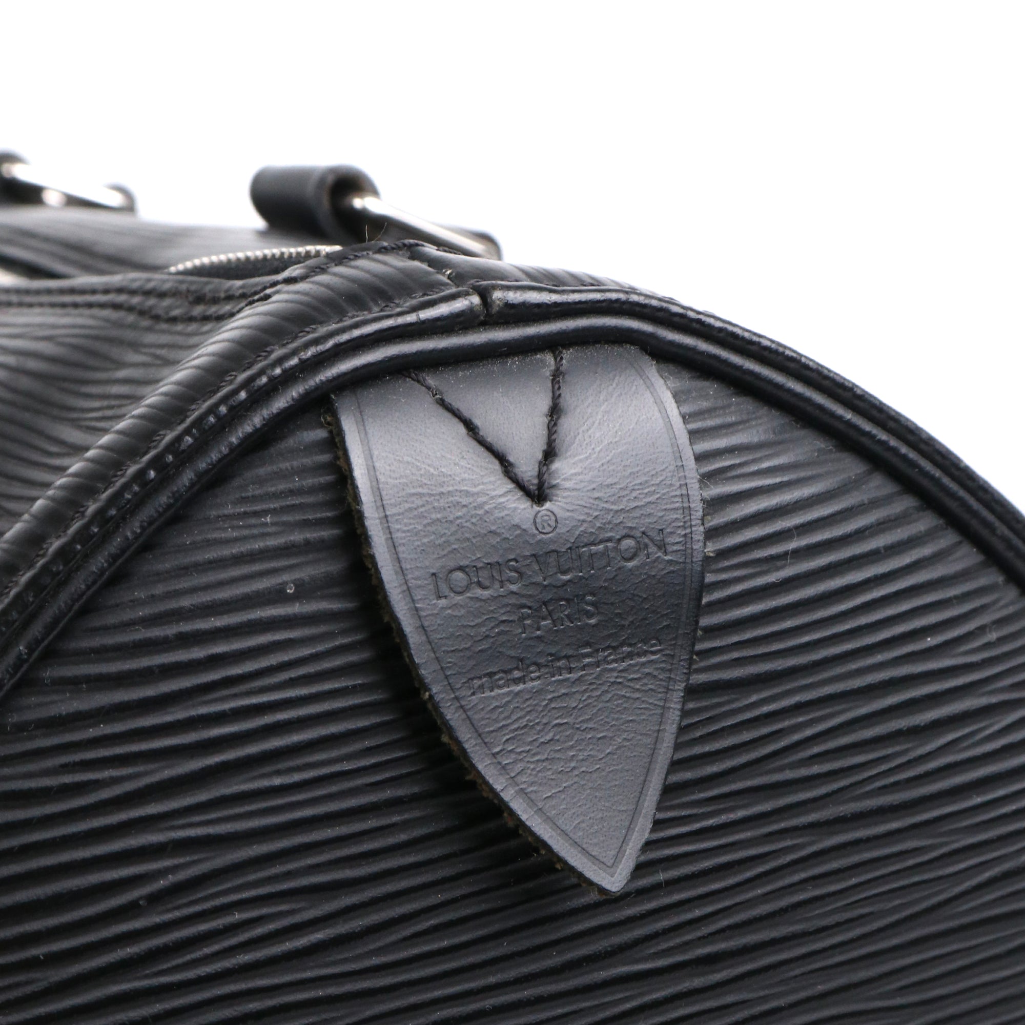 LOUIS VUITTON - Sac à main Speedy 35 Louis Vuitton en cuir épi noir