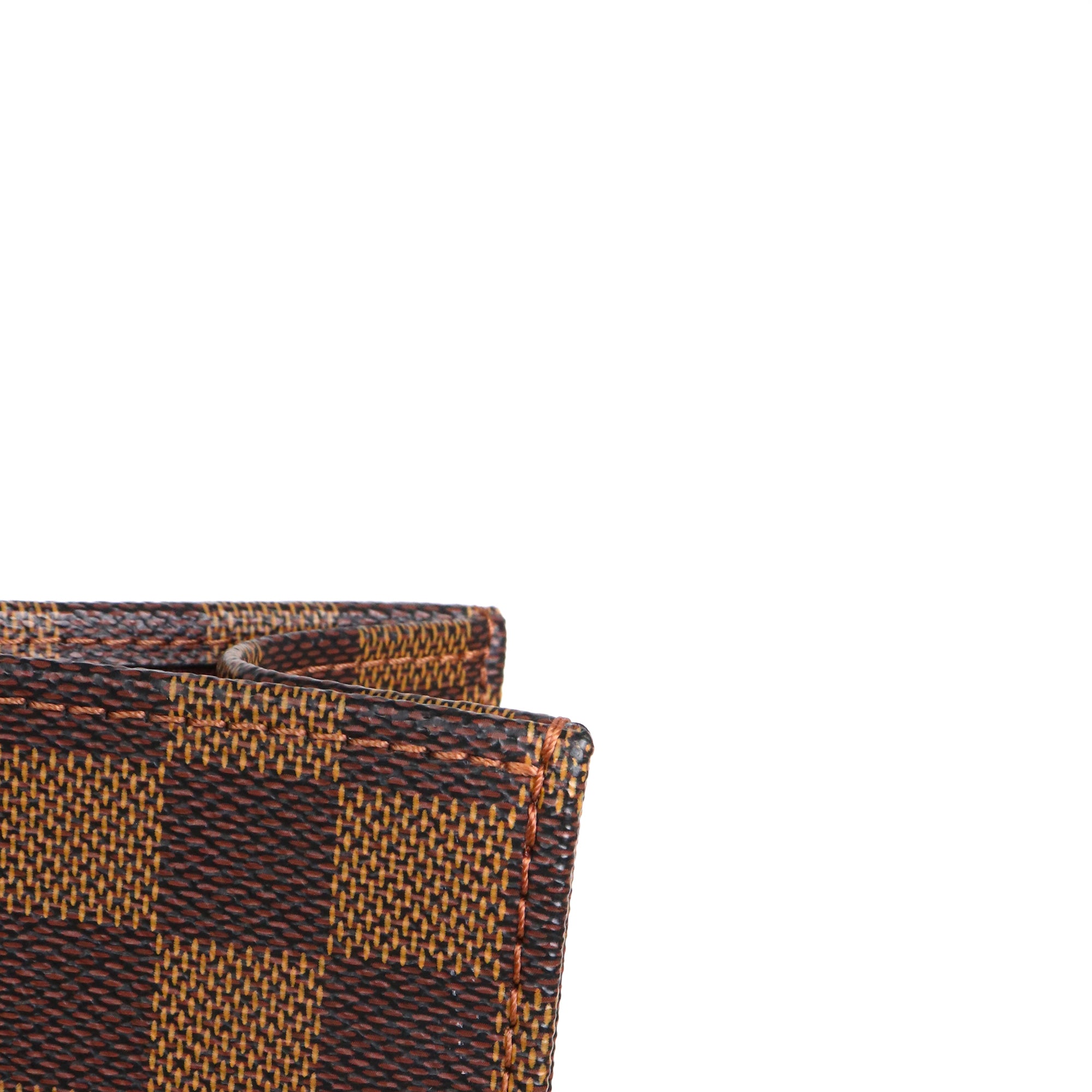 LOUIS VUITTON - Sac cabas plat Louis Vuitton en toile enduite damier ébène