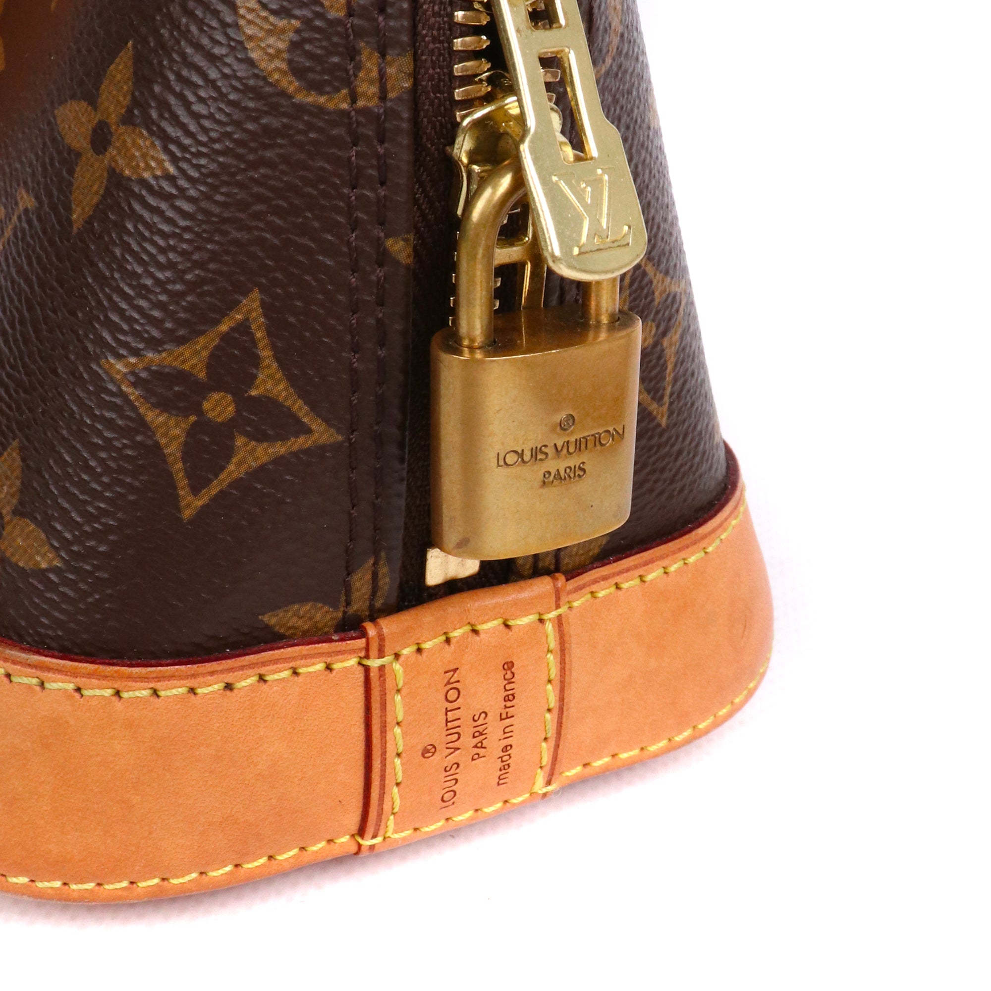 LOUIS VUITTON - Sac à bandoulière Alma BB Louis Vuitton en toile monogrammée