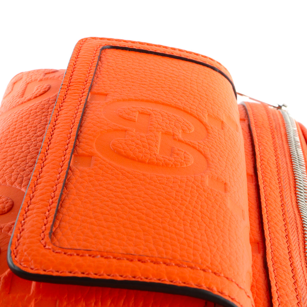 GUCCI - Sac banane en cuir grainé GG orange