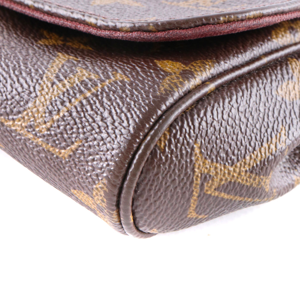 LOUIS VUITTON - Sac à bandoulière Favorite en toile monogrammée marron