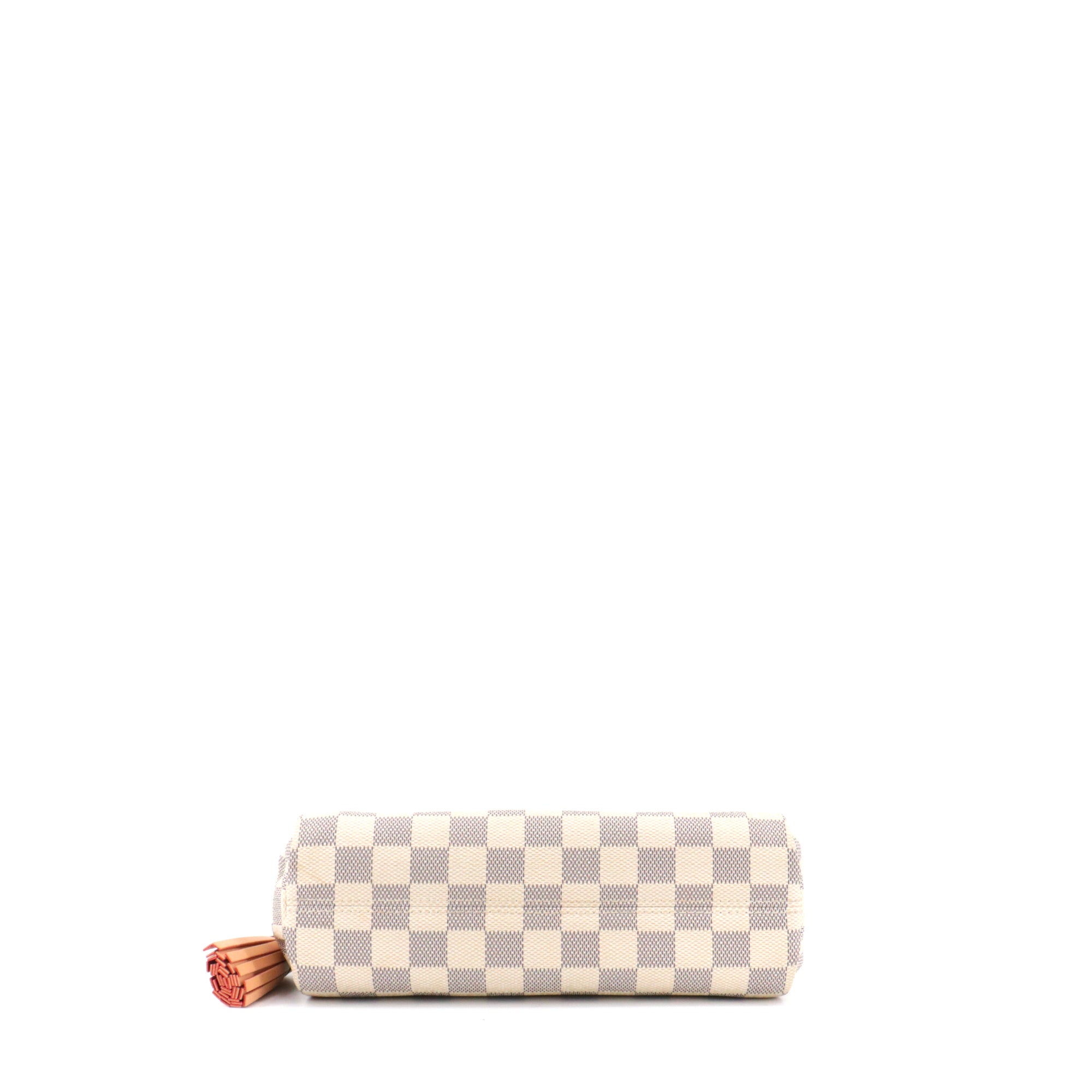 LOUIS VUITTON - Sac à bandoulière Croisette Louis Vuitton en toile damier azur