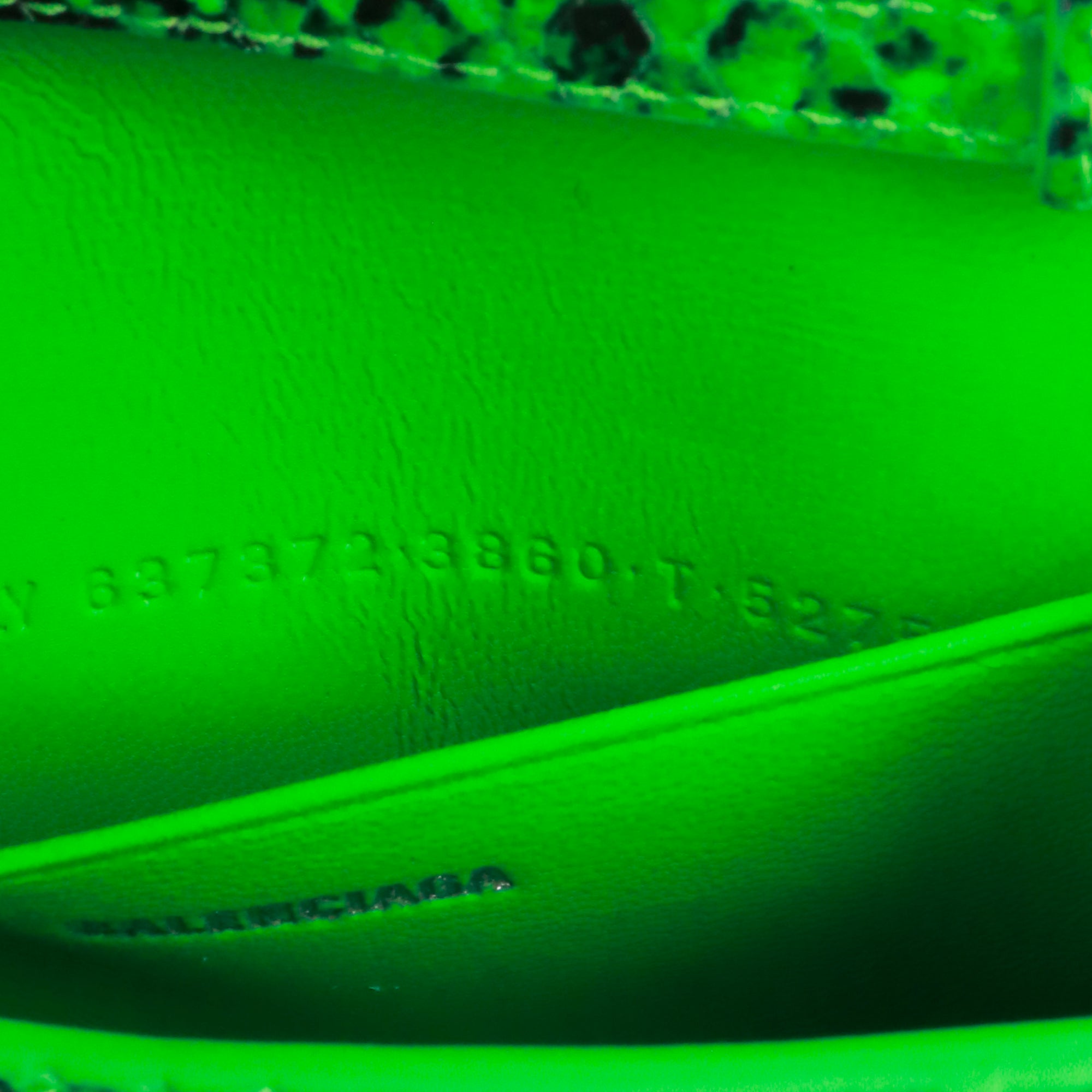 BALENCIAGA - Sac à bandoulière Hourglass Mini Balenciaga en cuir motif python vert