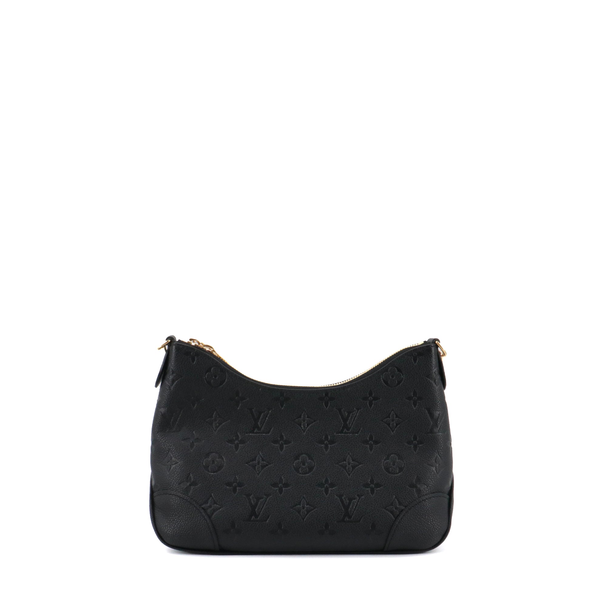 LOUIS VUITTON - Sac à bandoulière Boulogne Louis Vuitton en cuir empreinte noir