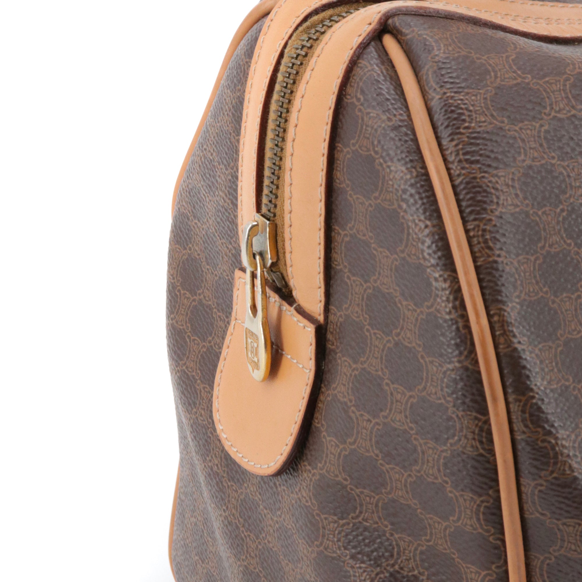 CELINE - Sac à main Boston Celine en toile monogrammée vintage