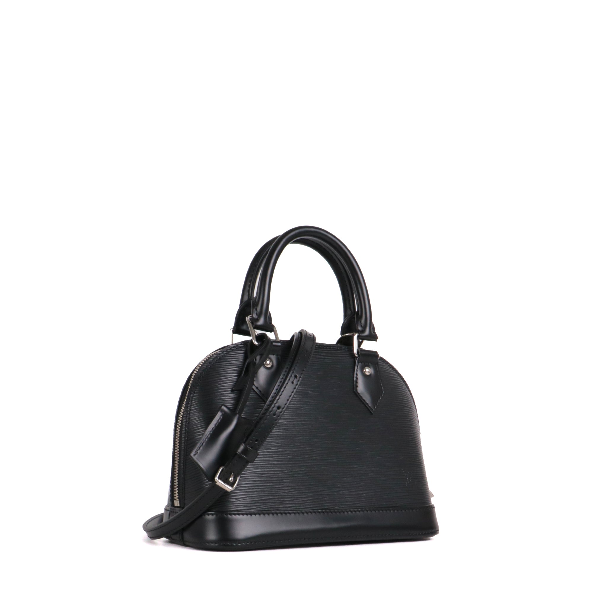 LOUIS VUITTON - Sac à bandoulière Alma BB Louis Vuitton en cuir épi noir