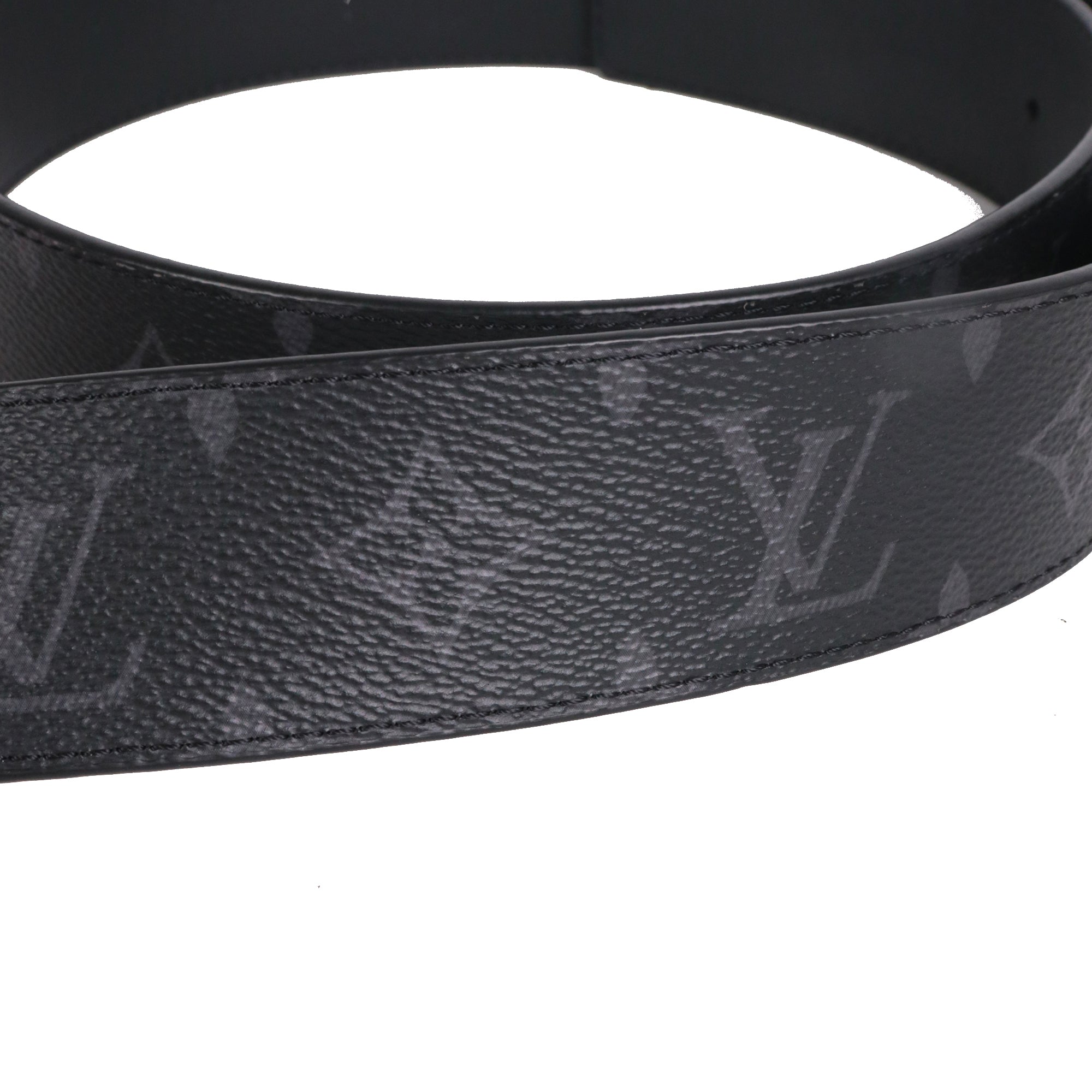 LOUIS VUITTON - Ceinture LV Initiales Louis Vuitton en toile monogramme éclipse (T85)