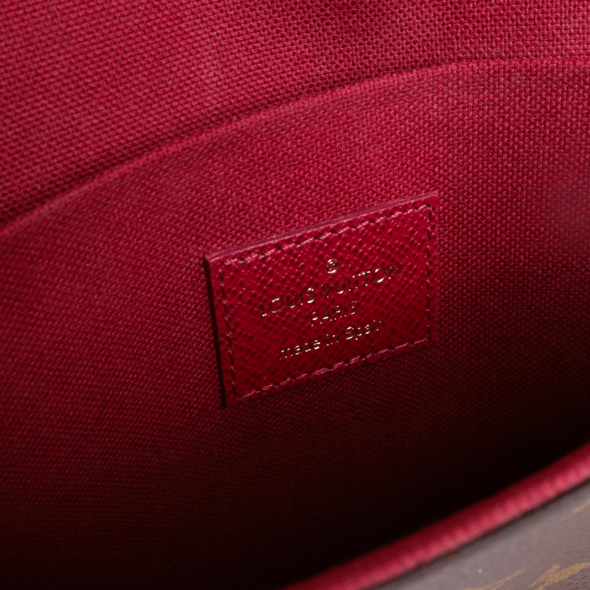 LOUIS VUITTON - Pochette Félicie Louis Vuitton en toile monogrammée marron