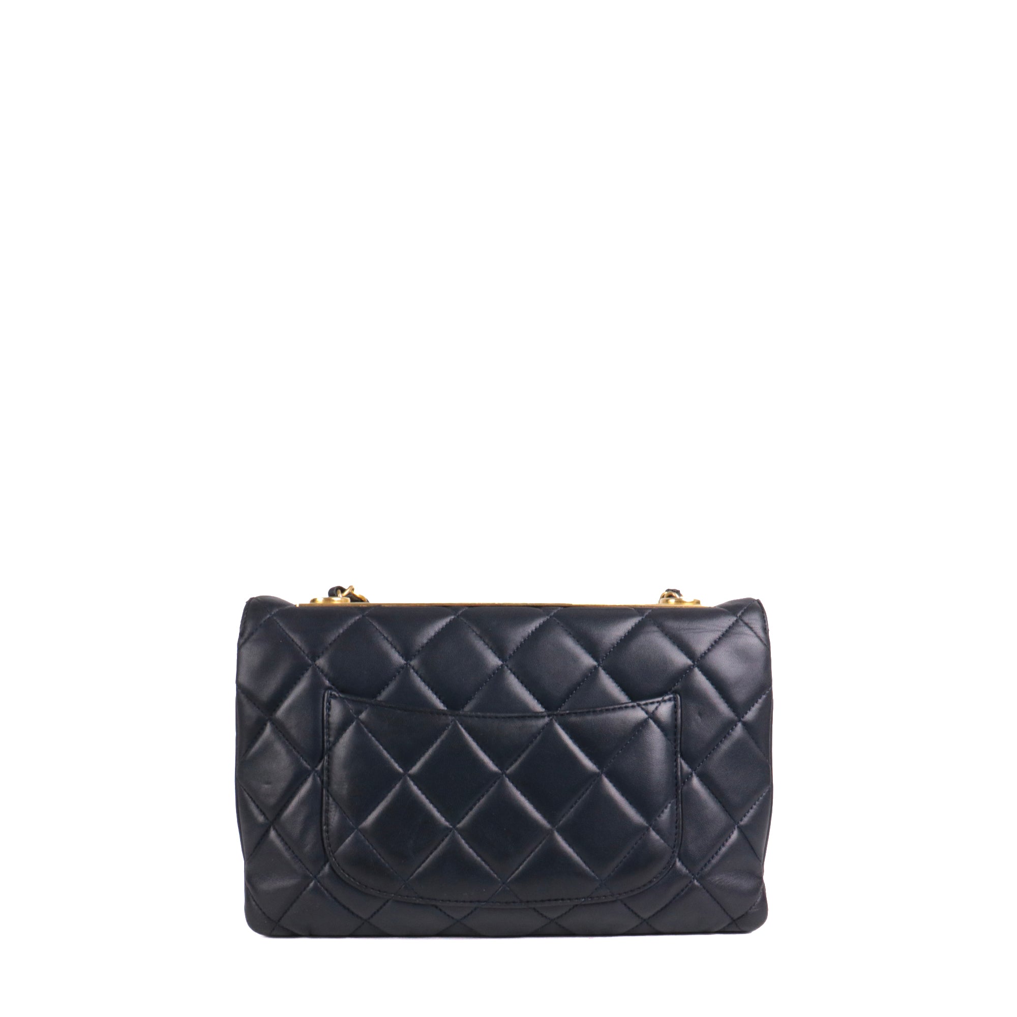 CHANEL - Trendy CC small handbag in navy blue leather