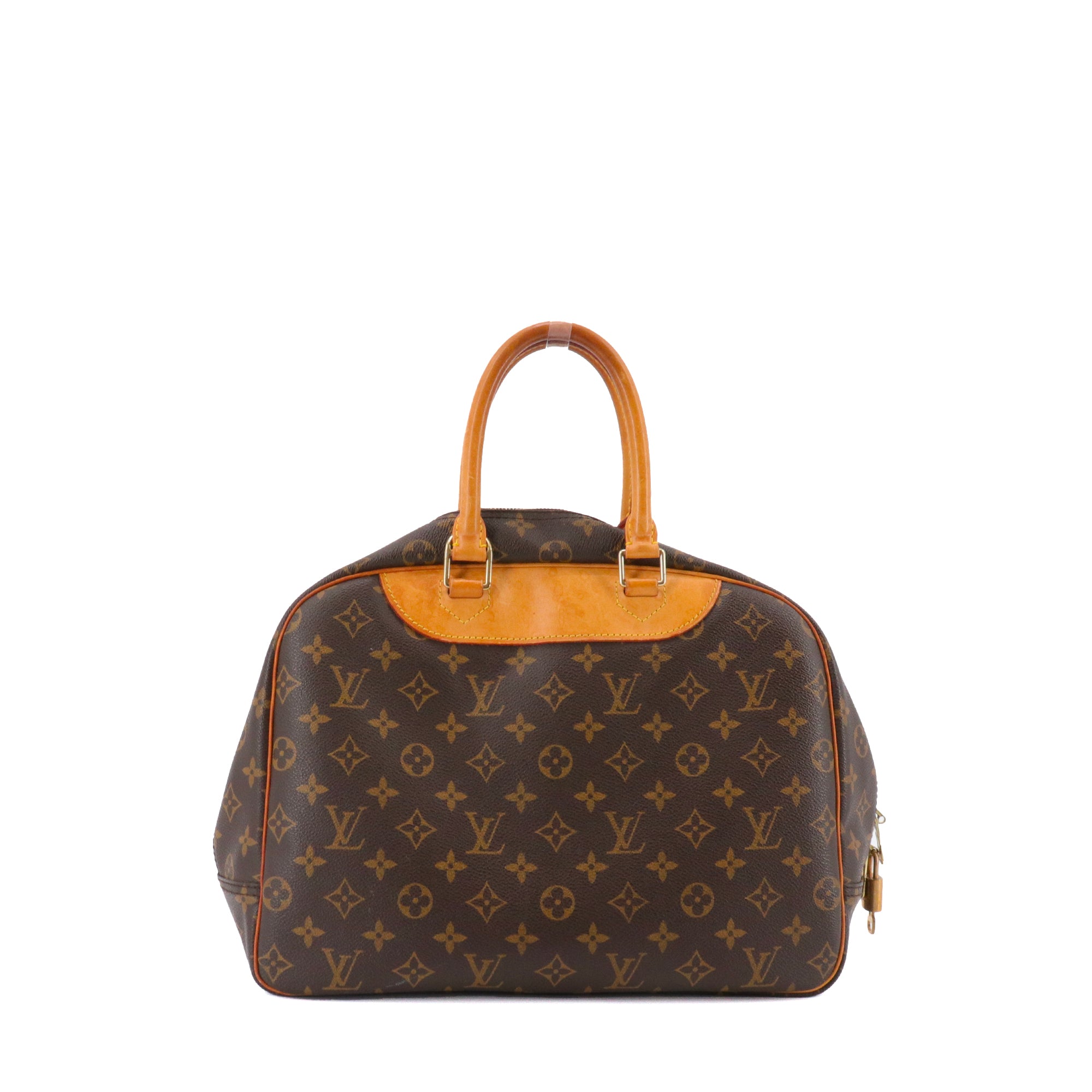 LOUIS VUITTON - Sac à main Deauville Louis Vuitton en toile monogramée