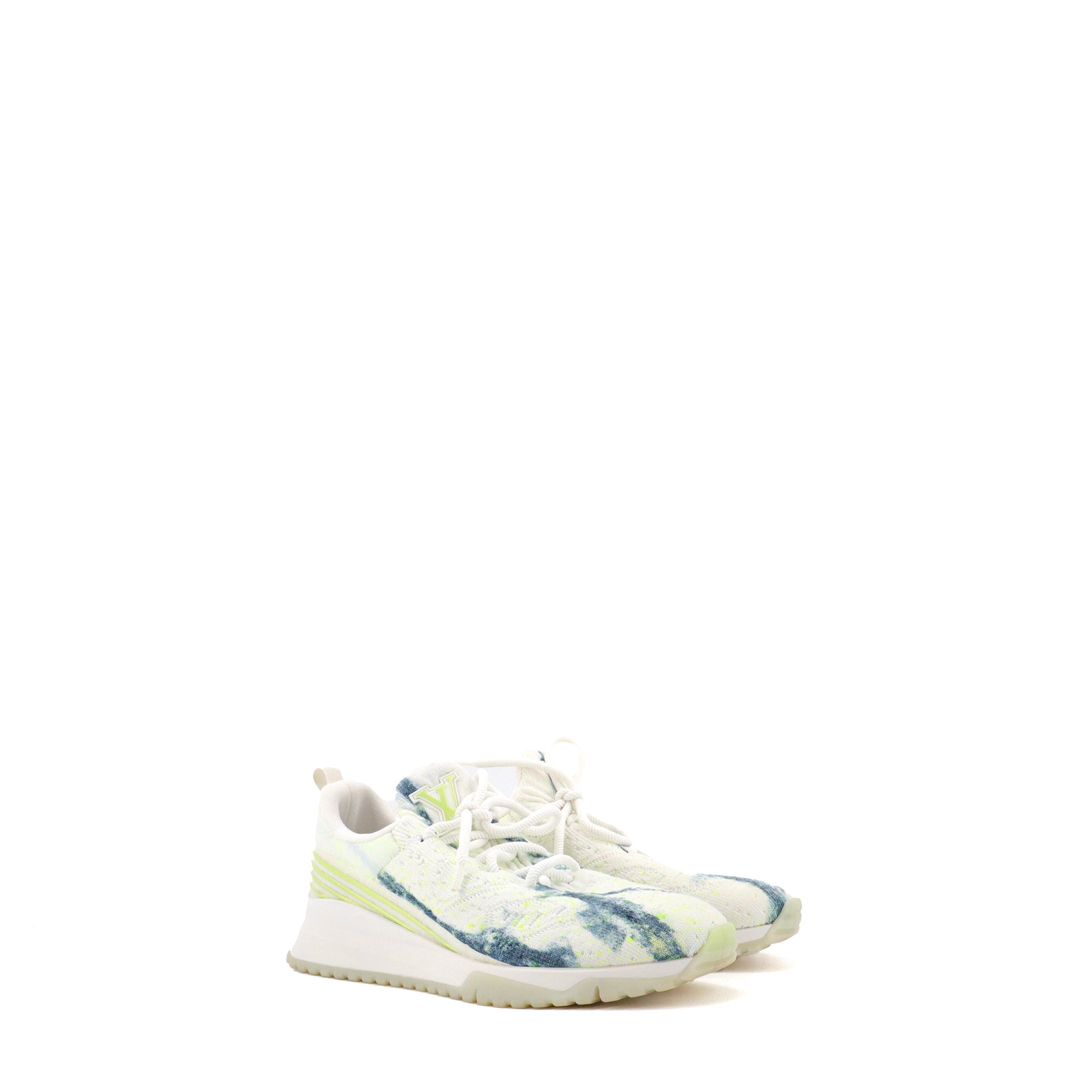 LOUIS VUITTON - Sneakers Louis Vuitton en toile blanche (T41)