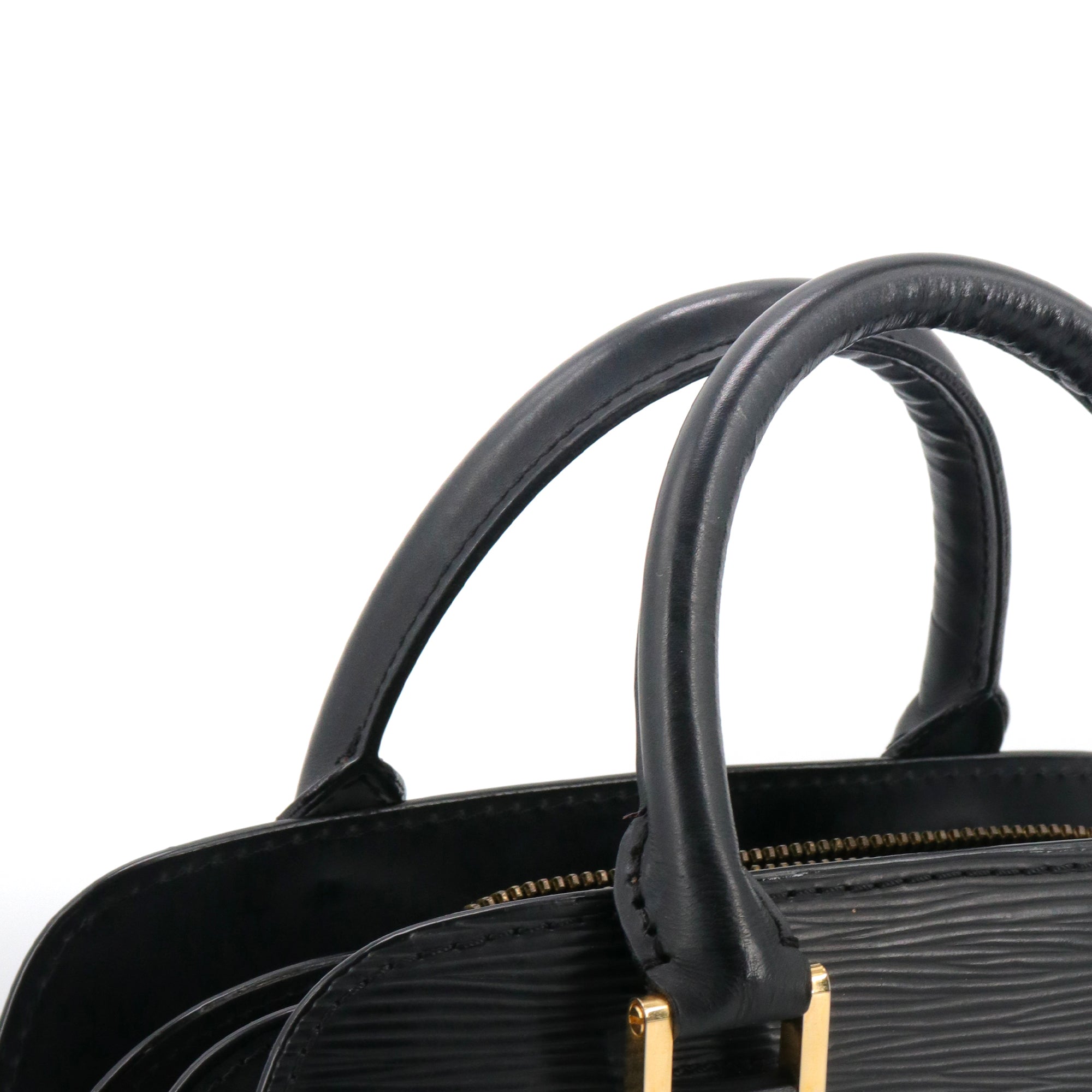 LOUIS VUITTON - Sac à main Pont Neuf Louis Vuitton en cuir épi noir