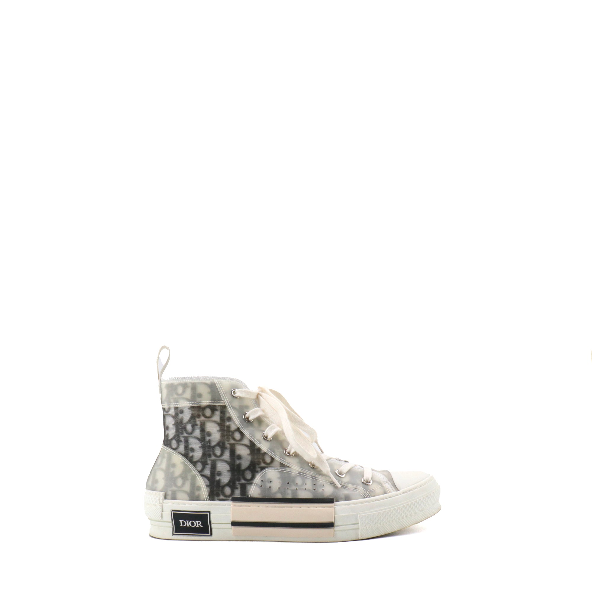 DIOR - Sneakers B23 Dior Haute en toile oblique (T40,5)
