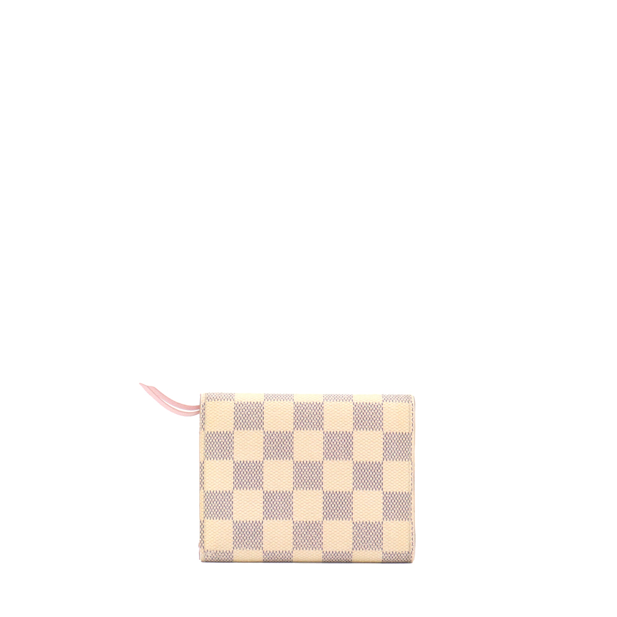 LOUIS VUITTON - Portefeuille Victorine Louis Vuitton en toile damier azur