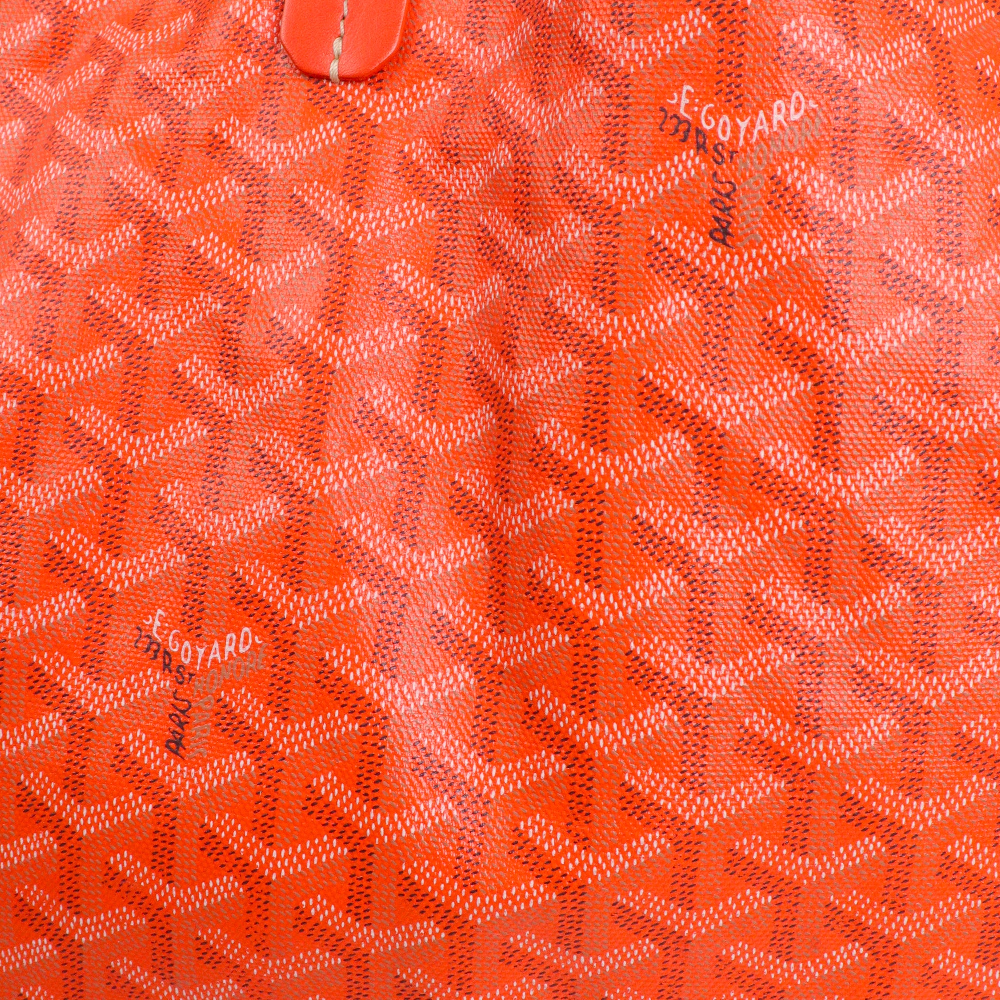 GOYARD - Sac cabas Saint Louis GM Goyard en toile enduite orange