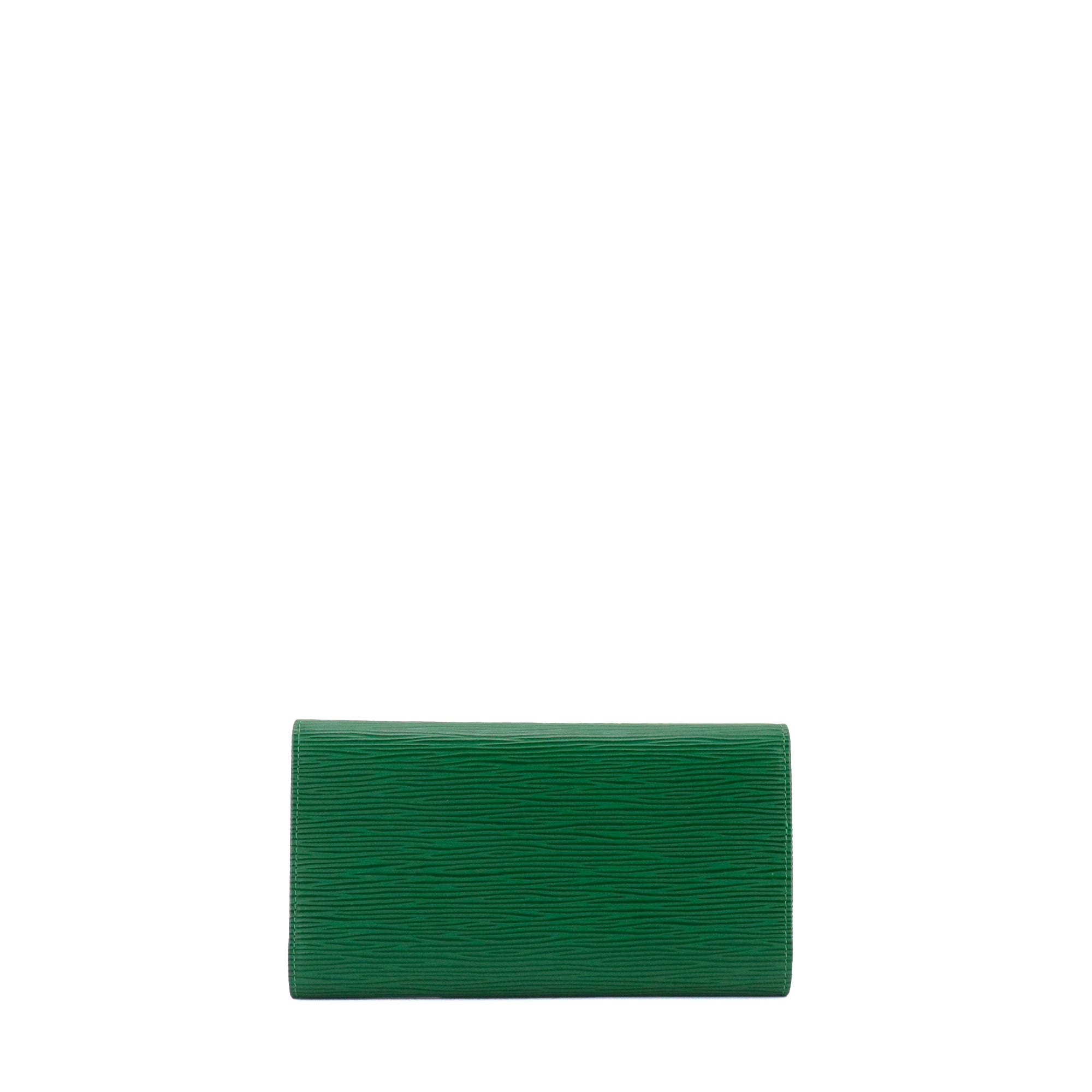 LOUIS VUITTON - Portefeuille Sarah Louis Vuitton cuir épi vert