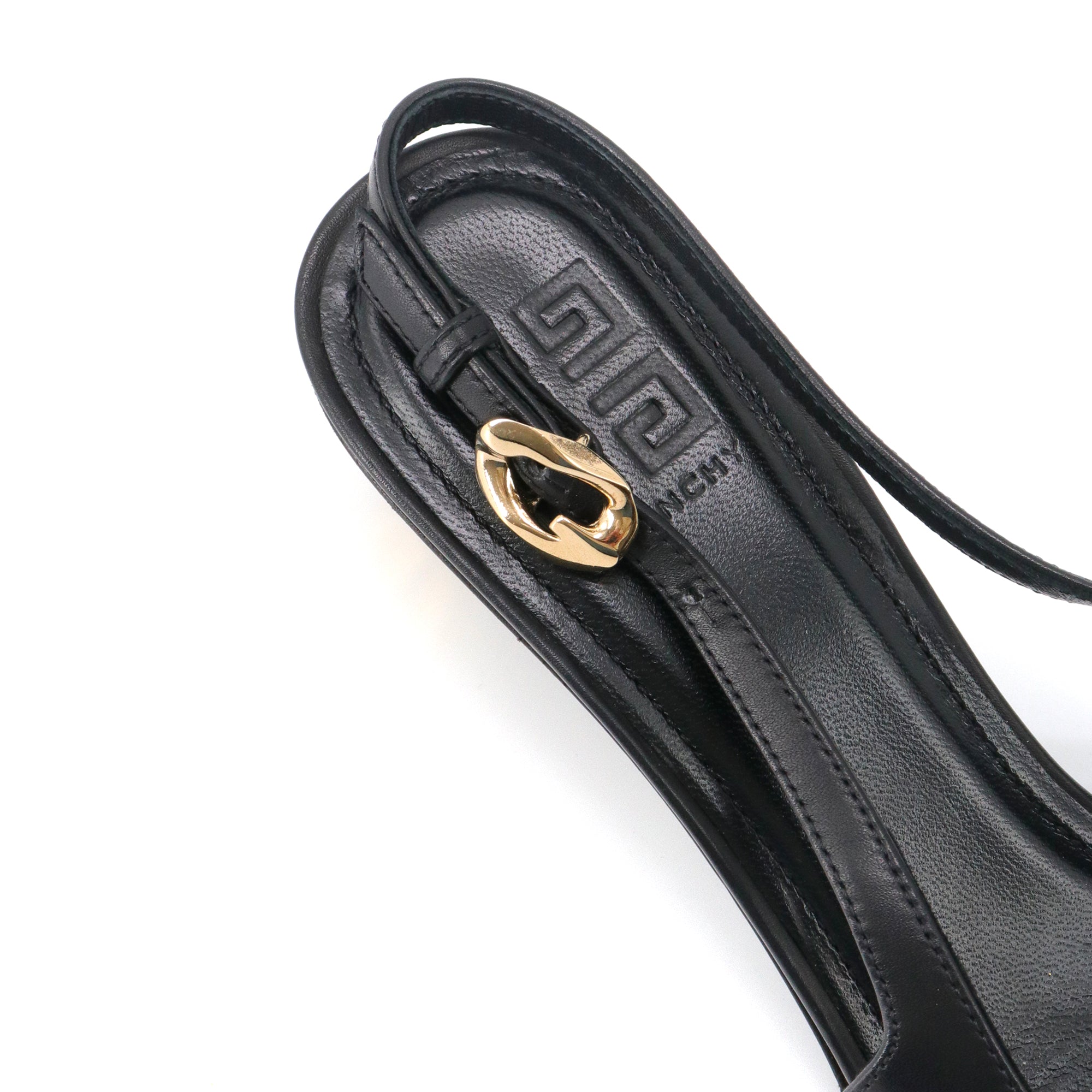 GIVENCHY - Escarpins G Cube Givenchy en cuir noir (T37)