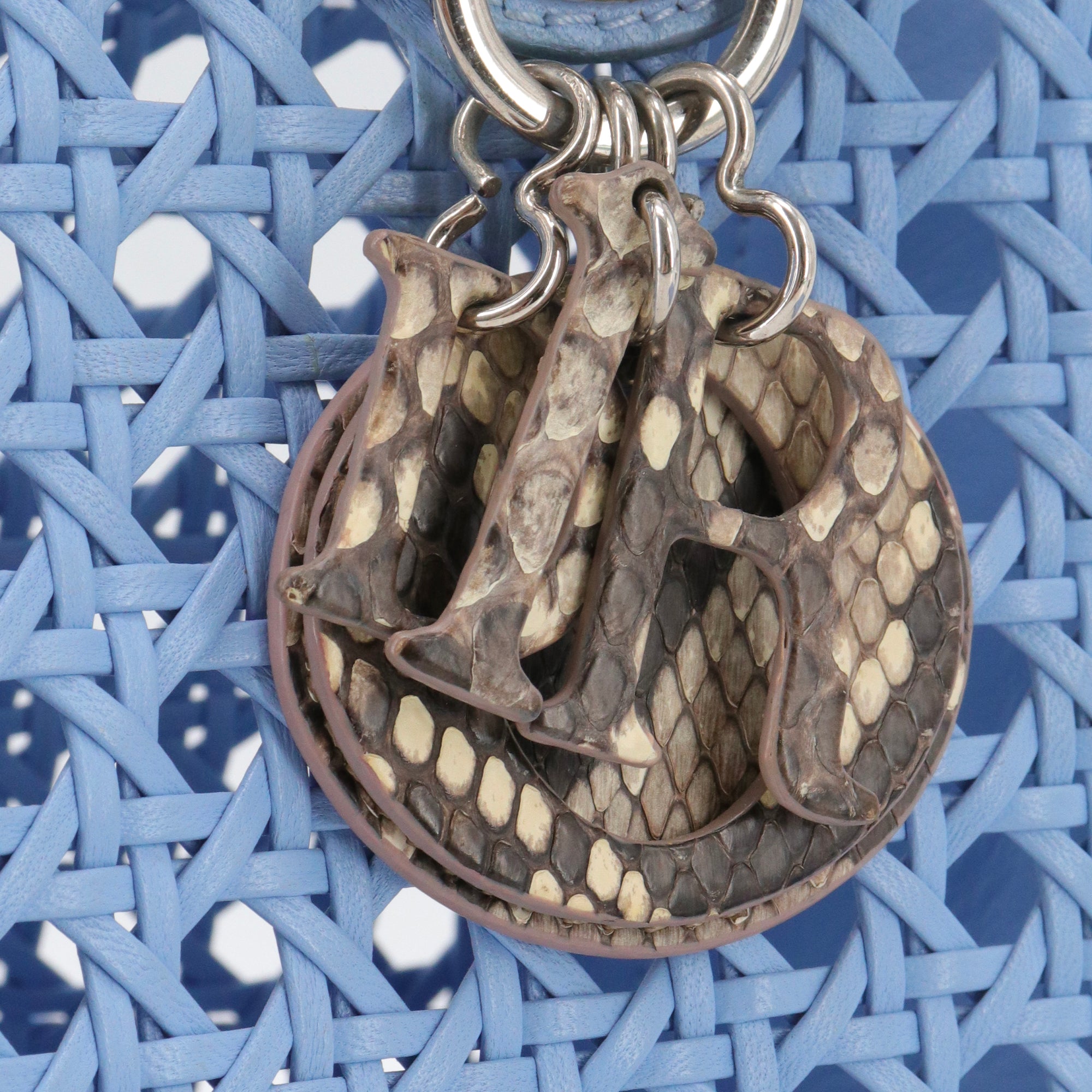 DIOR - Sac à main Lady Dior édition limitée en cuir exotique python