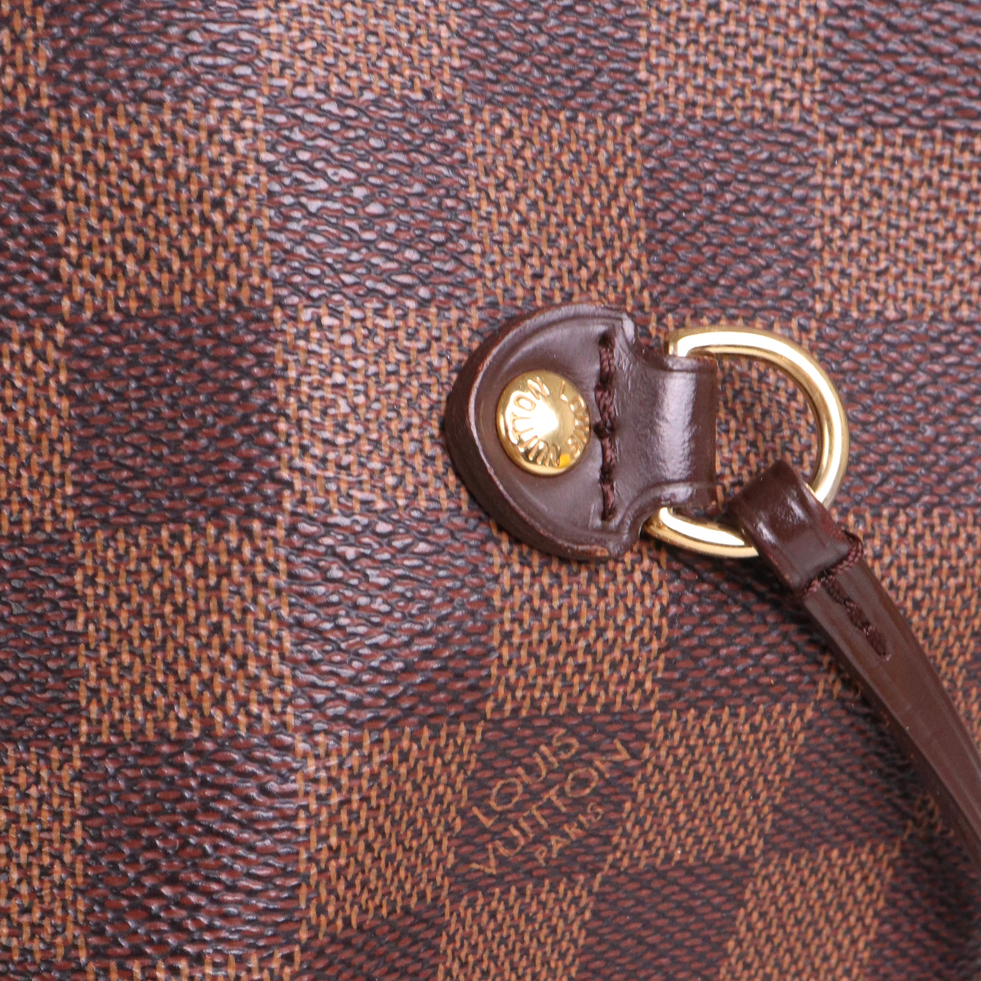 LOUIS VUITTON - Sac cabas Neverfull MM Louis Vuitton en toile damier ébène