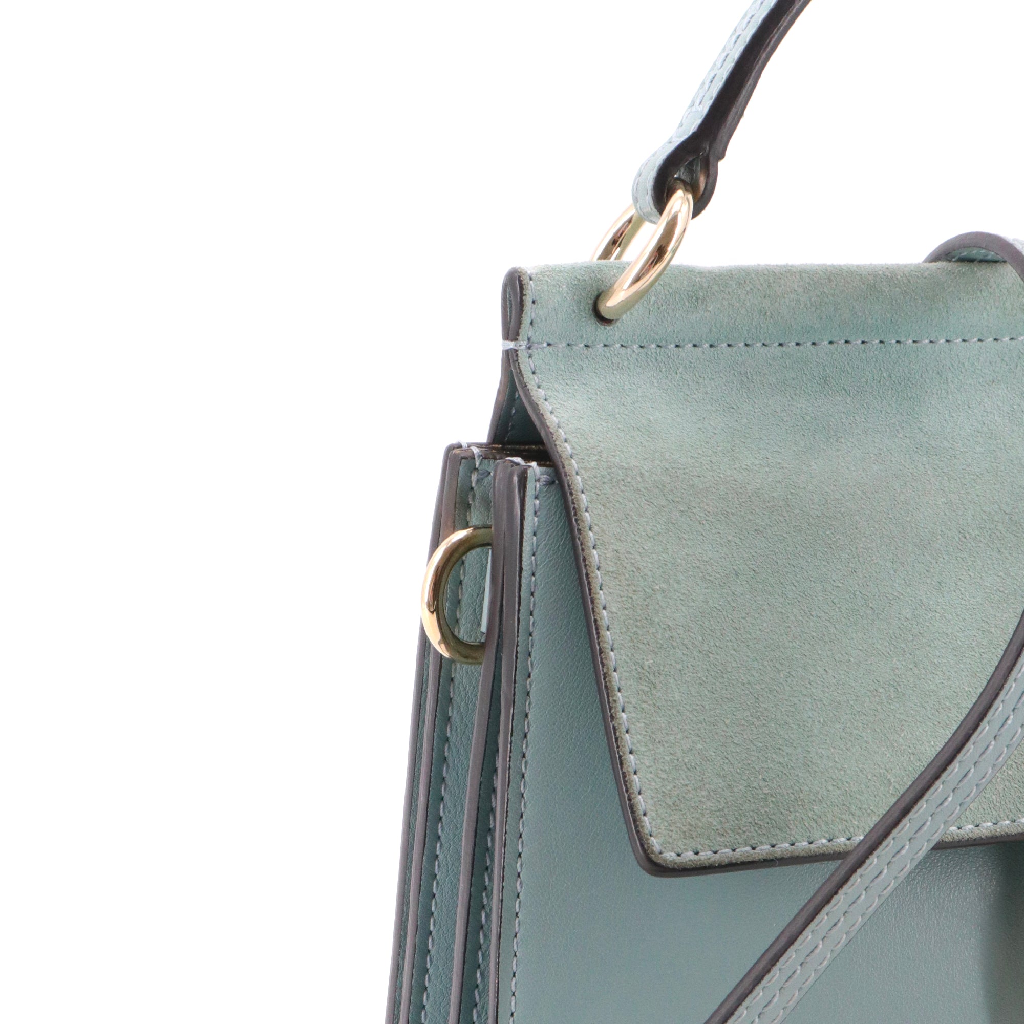 CHLOÉ - Sac à bandoulière Faye Chloé en cuir bleu