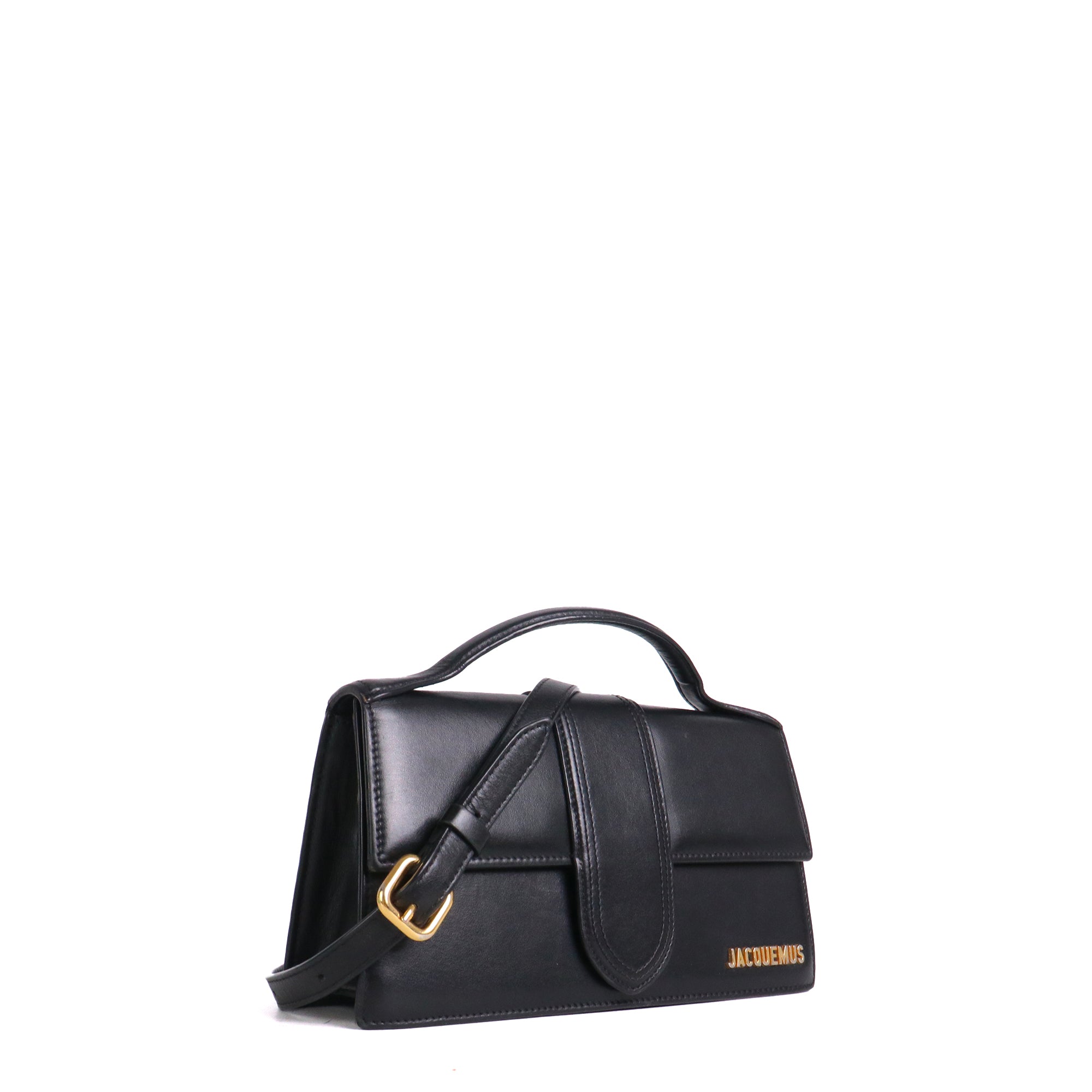 JACQUEMUS - Sac à bandoulière Le Grand Bambino Jacquemus en cuir noir