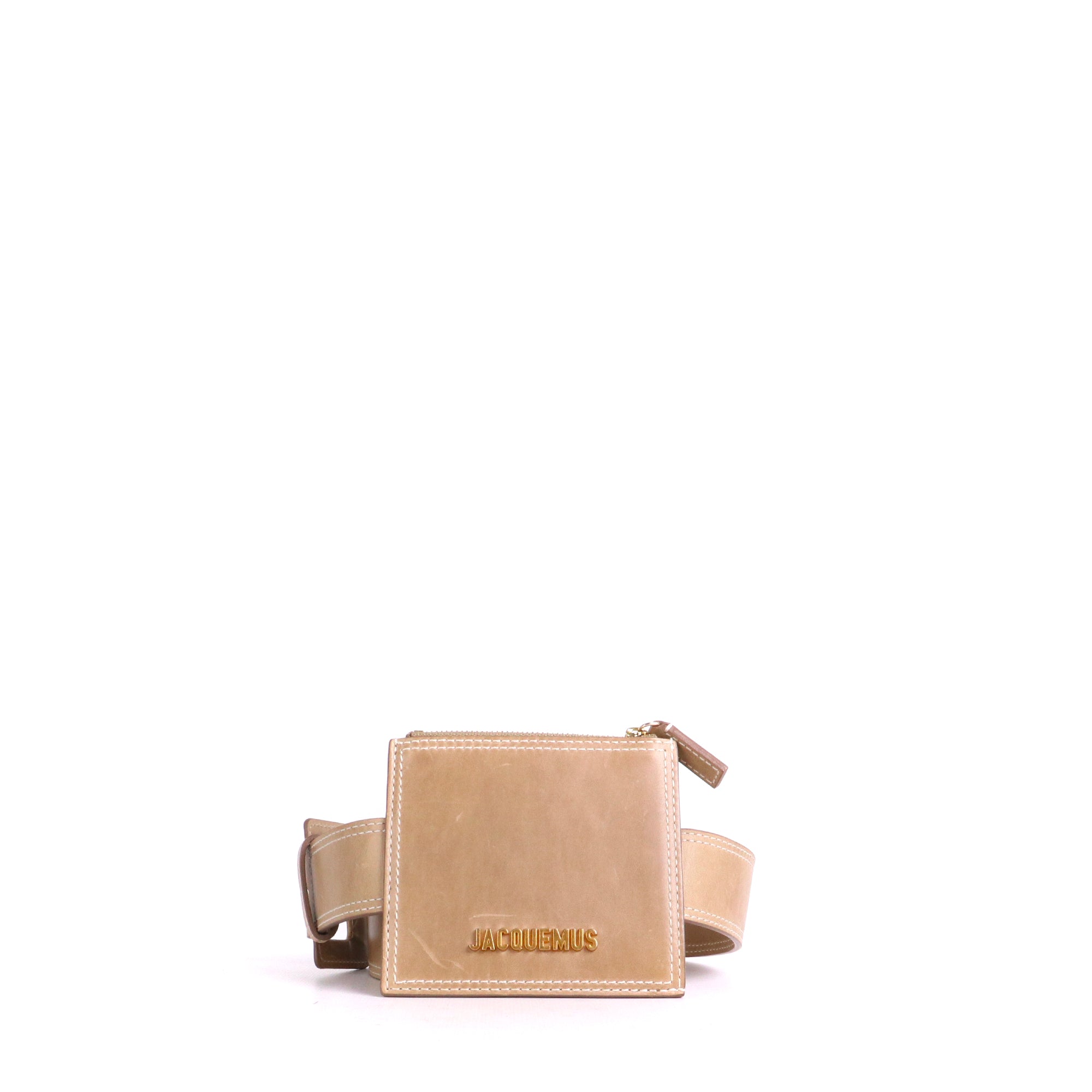 JACQUEMUS - Le Pitchou Jacquemus coin purse in smooth navy blue leather