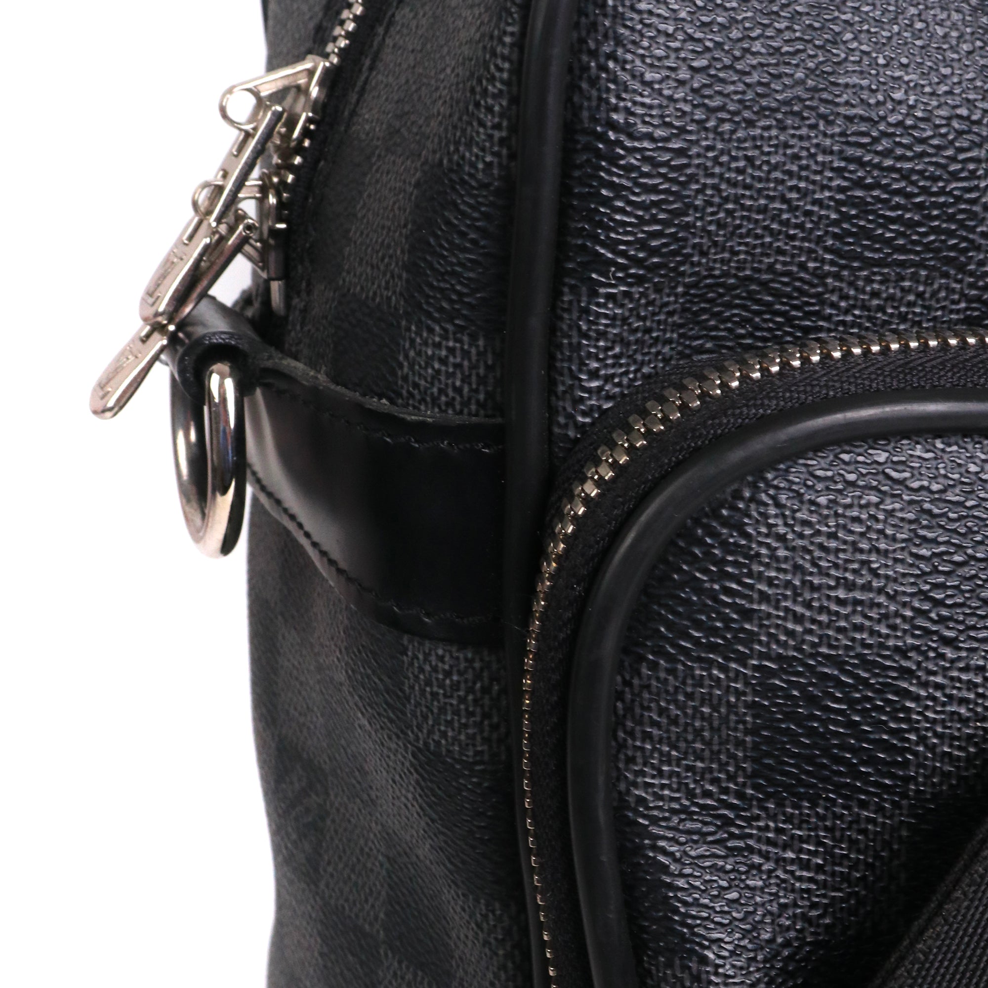 LOUIS VUITTON - Porte-documents Icare Louis Vuitton en toile enduite damier Graphite