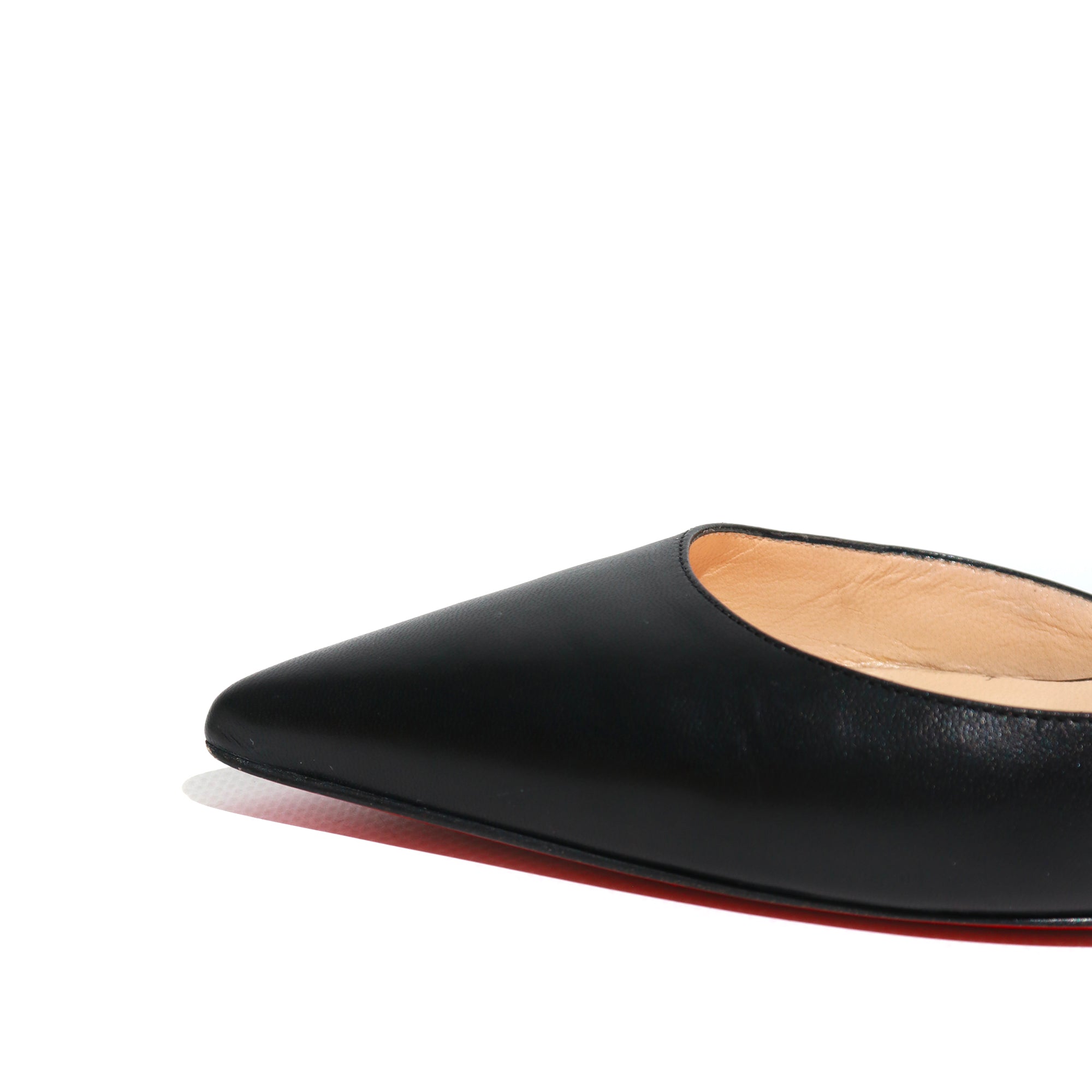 LOUBOUTIN - Escarpins Iriza en cuir lisse noir (T38,5)