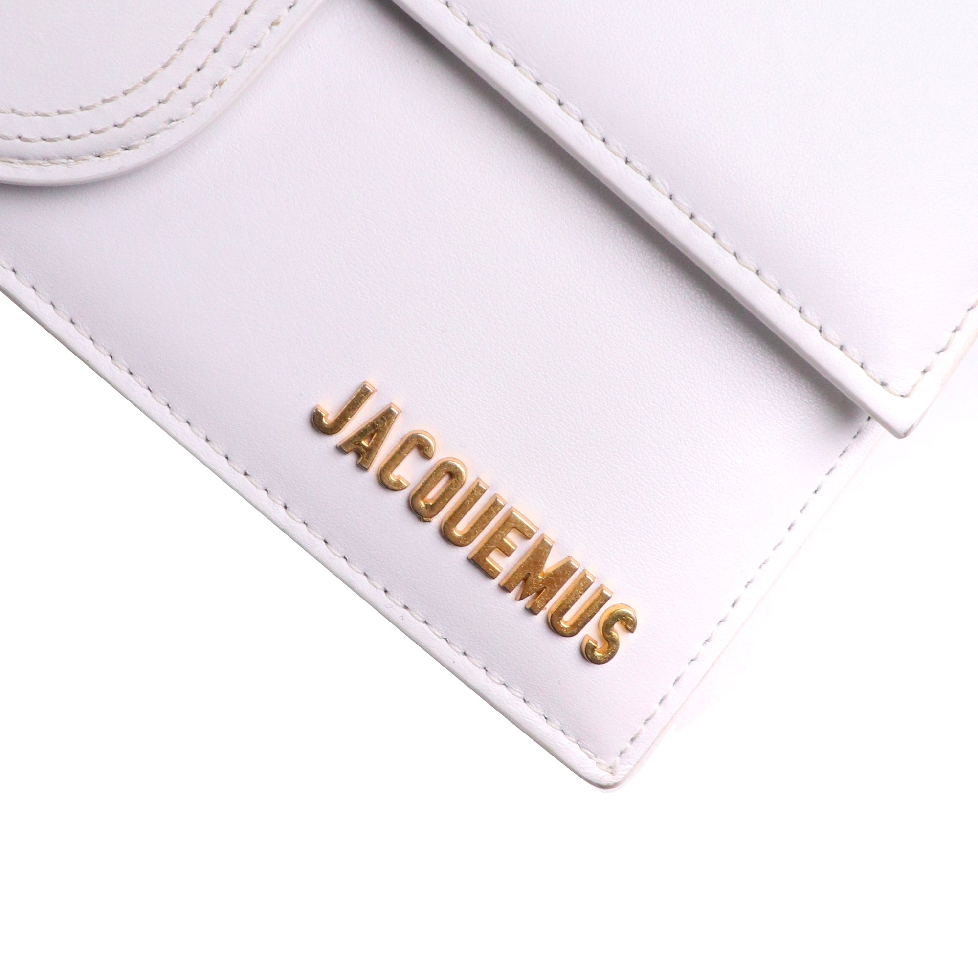 JACQUEMUS - Sac à bandoulière Le Grand Bambino Jacquemus en cuir blanc