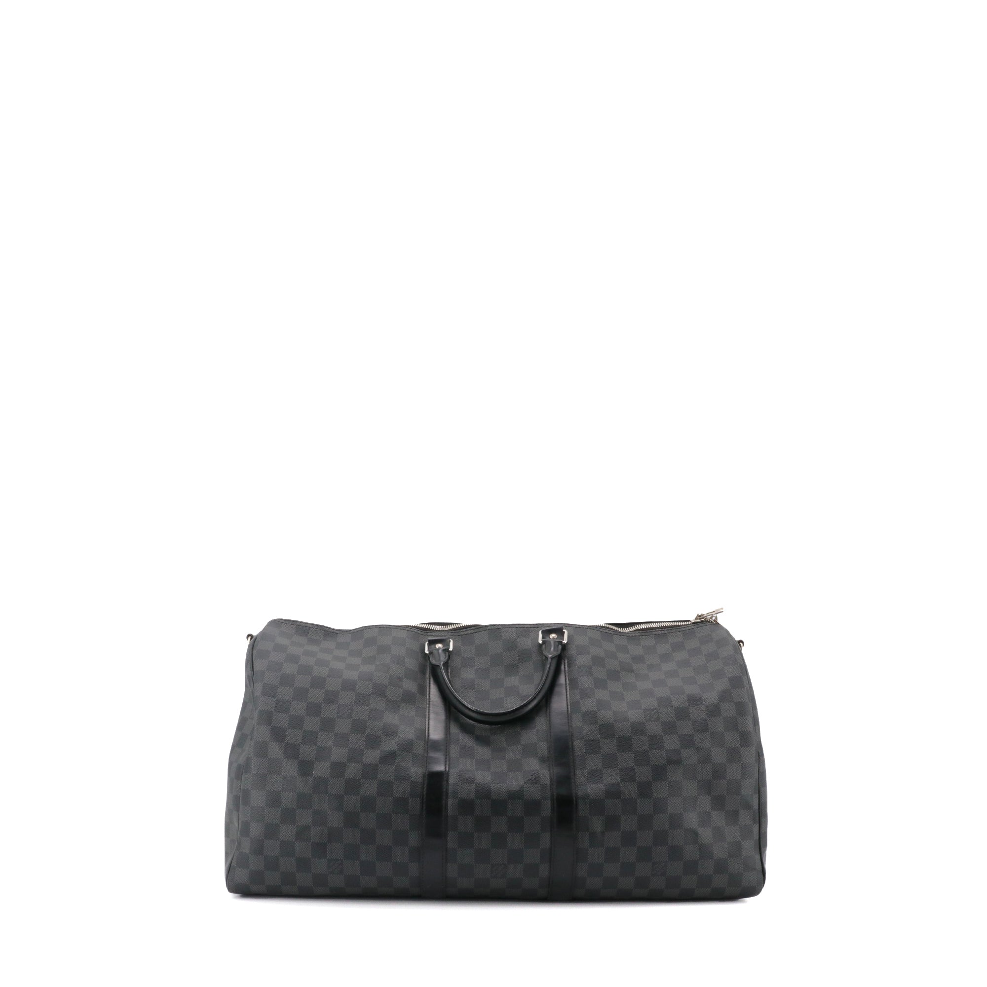 LOUIS VUITTON - Sac de voyage Keepall 55 Louis Vuitton en toile damier graphite
