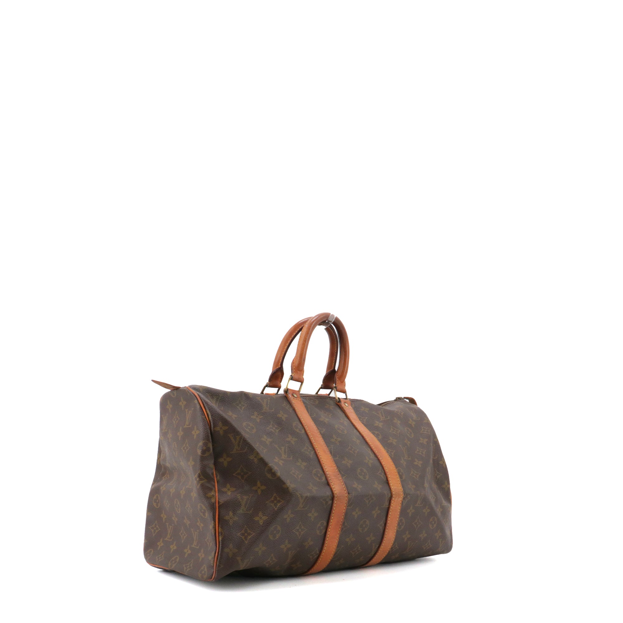 LOUIS VUITTON - Louis Vuitton Keepall 45 travel bag in vintage monogrammed canvas