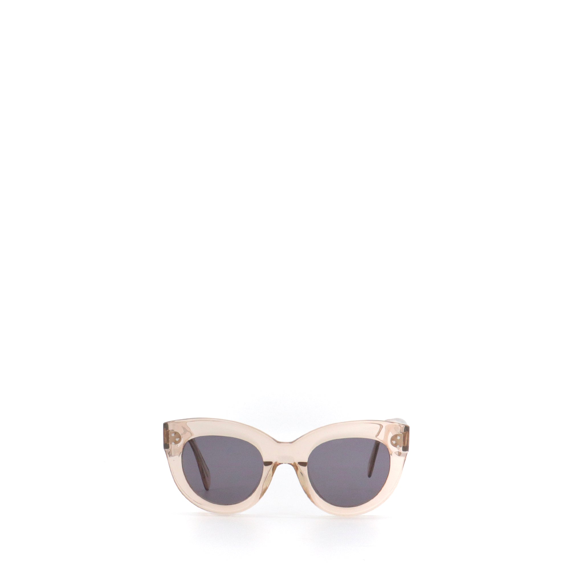 CELINE - Lunettes de soleil Marta Celine en plastique bronze transparent