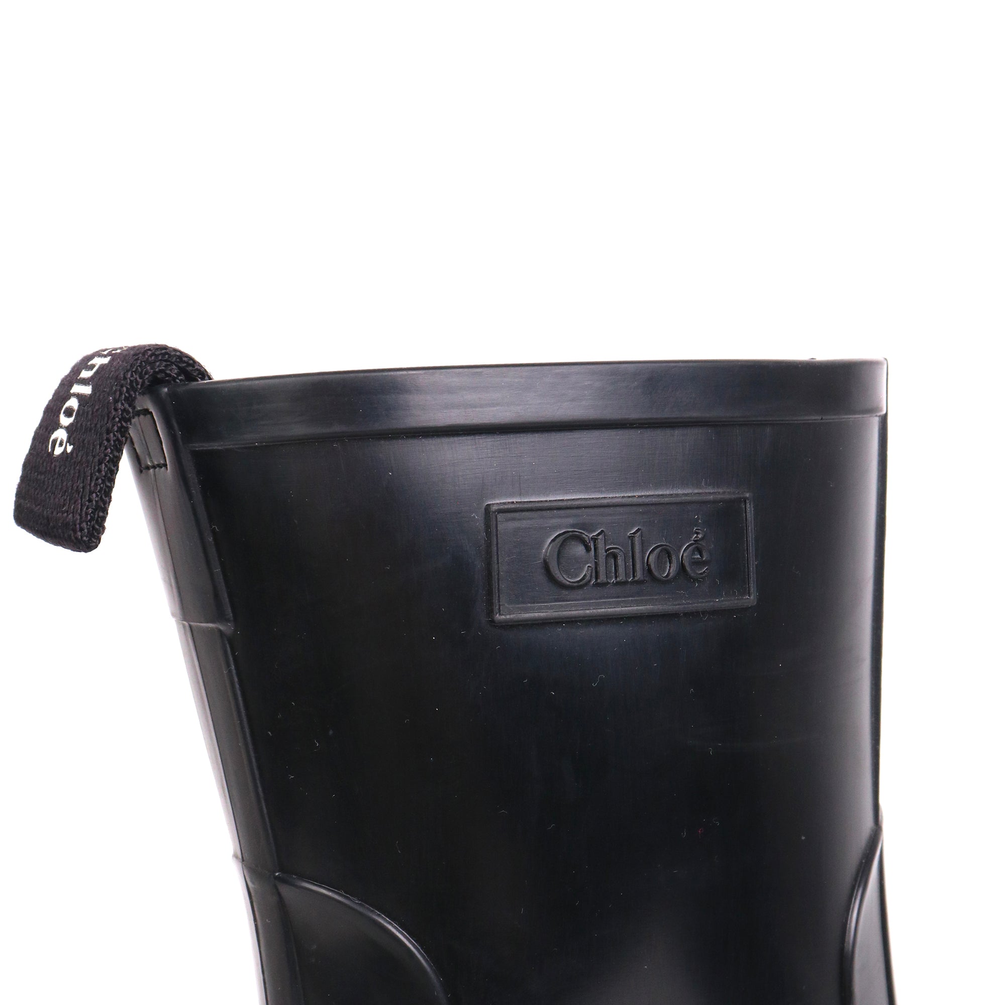 CHLOÉ - C Chloé ankle boots in crocodile-embossed leather (T38.5)