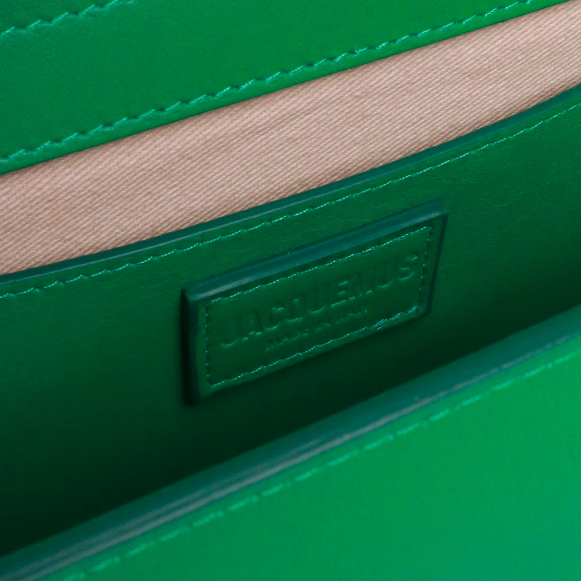 JACQUEMUS - Sac à bandoulière Le Bambinou Jacquemus en cuir vert