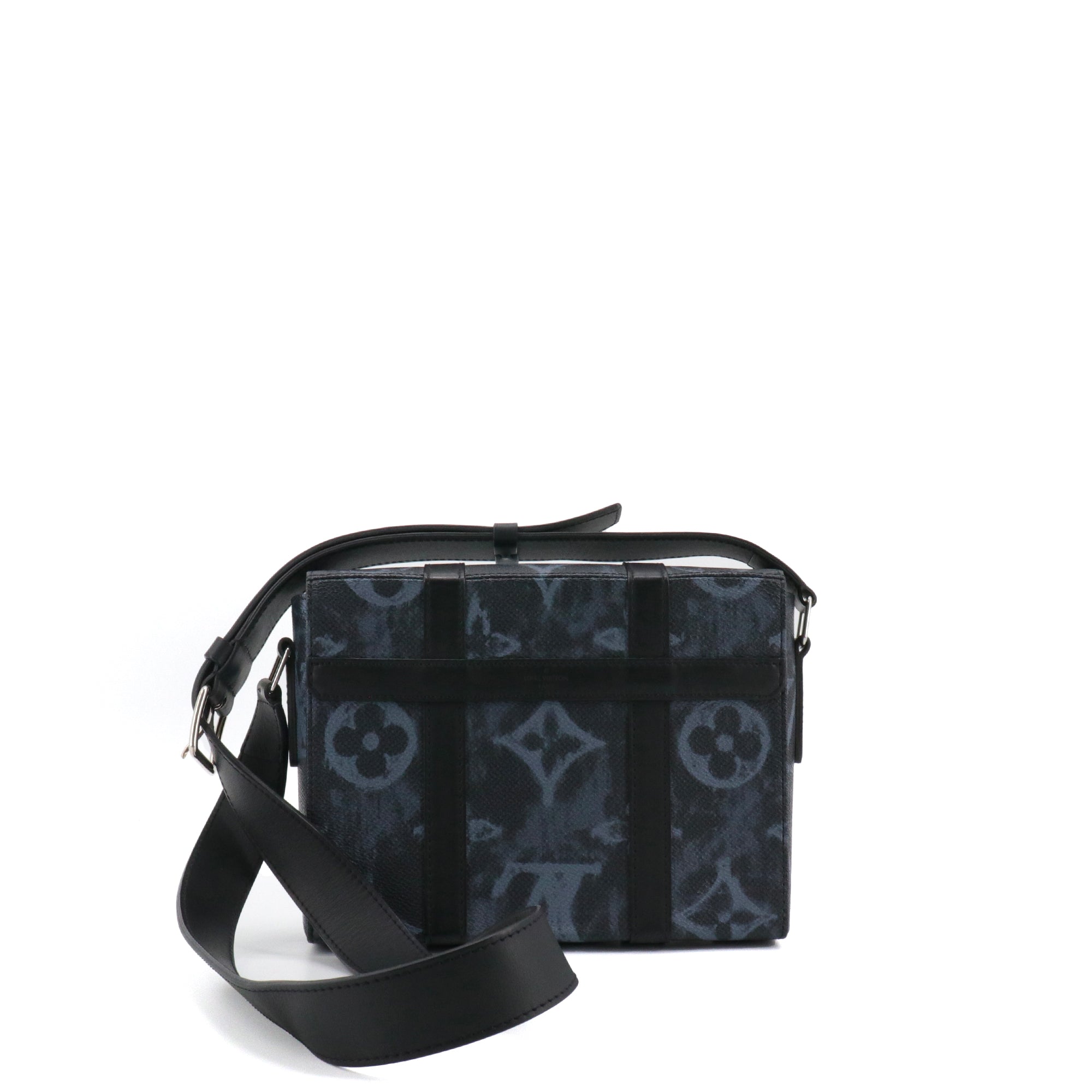 LOUIS VUITTON - Sacs à bandoulière Malle Monogram Louis Vuitton en toile noire pastel