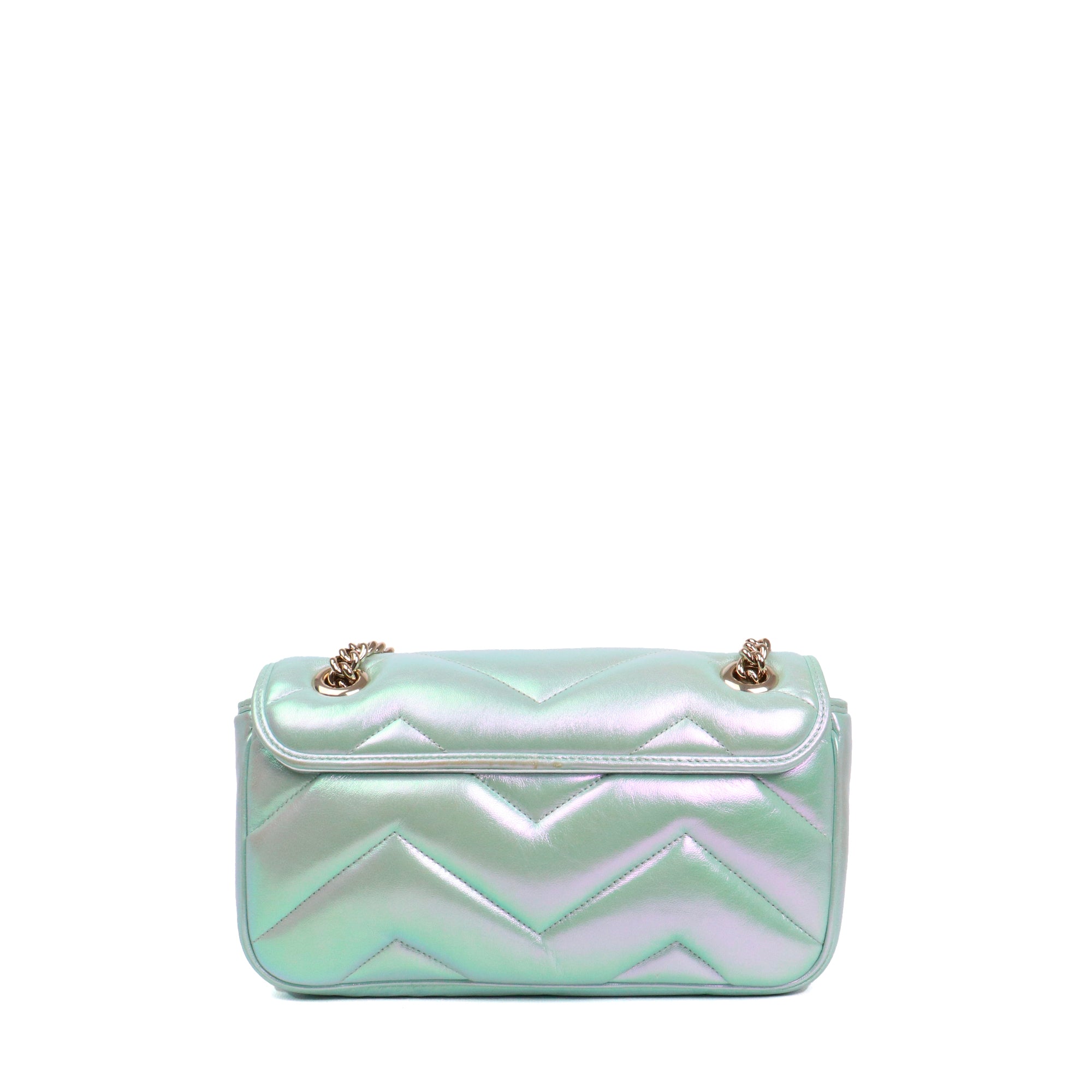 GUCCI - Gucci Small Size GG Marmont shoulder bag in pink leather