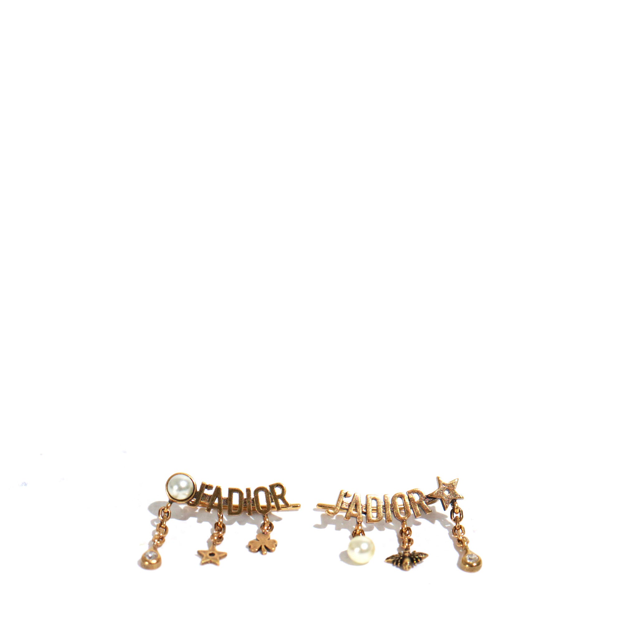 DIOR - J'Adior Dior earrings with gold charms
