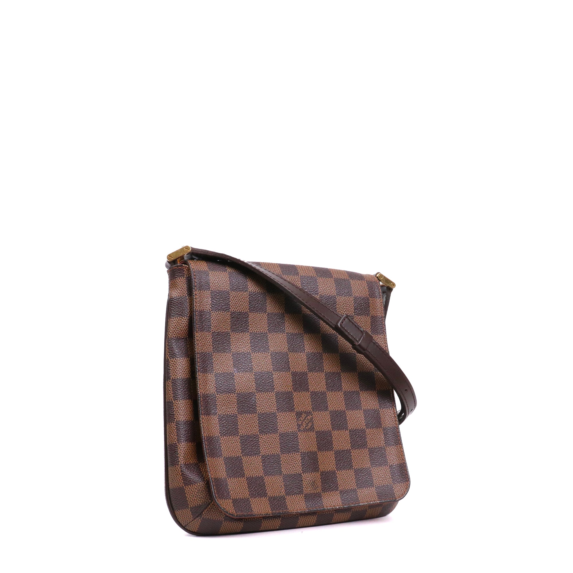 LOUIS VUITTON - Sac à bandoulière Musette Salsa PM Louis Vuitton en toile damier ébène
