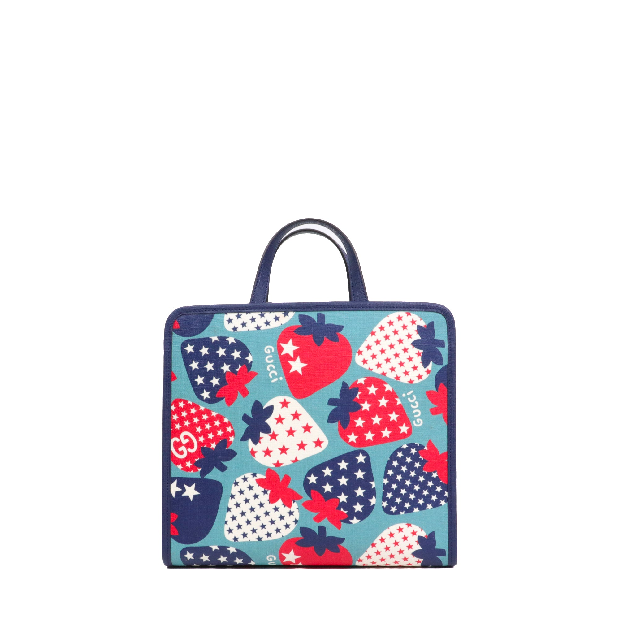 GUCCI - Sac cabas Strawberry Star Gucci en toile enduite et cuir