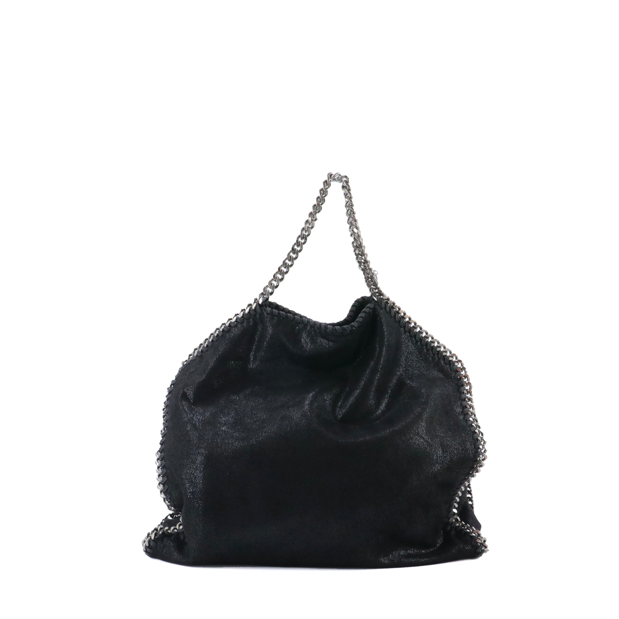 STELLA MCCARTNEY - Sac cabas Falabella Stella McCartney en tissu noir semi-brillant