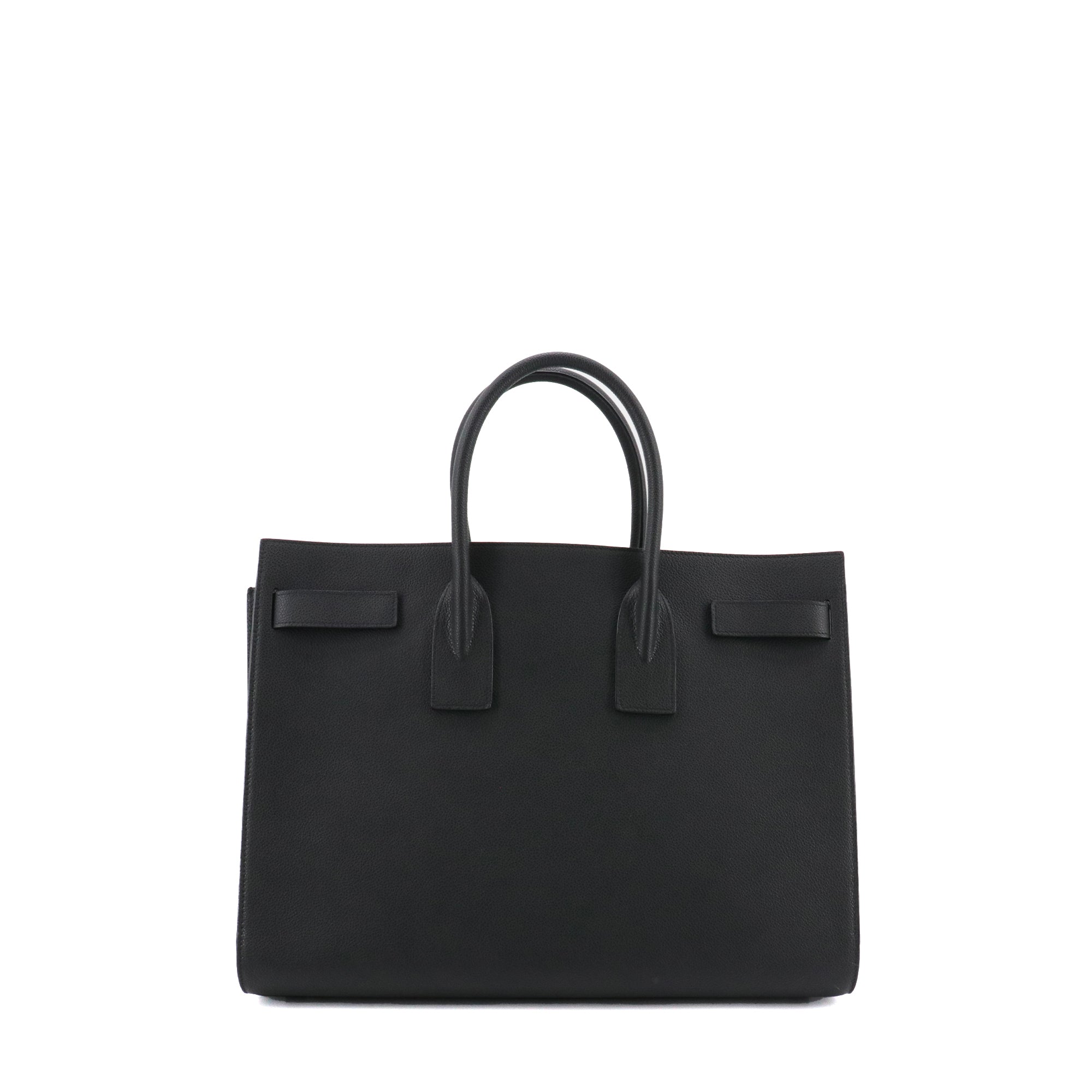 SAINT LAURENT - Sac de Jour Large Saint Laurent en cuir grainé noir