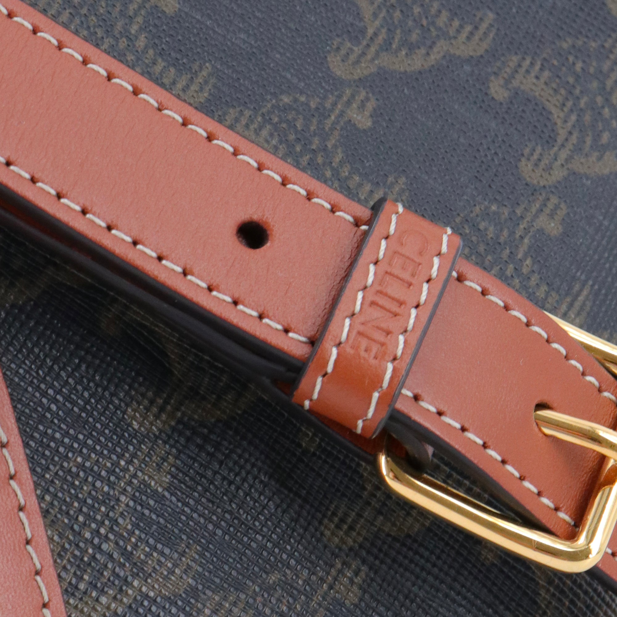 CELINE - Celine PM Bucket Shoulder Bag in Monogrammed Coated Canvas