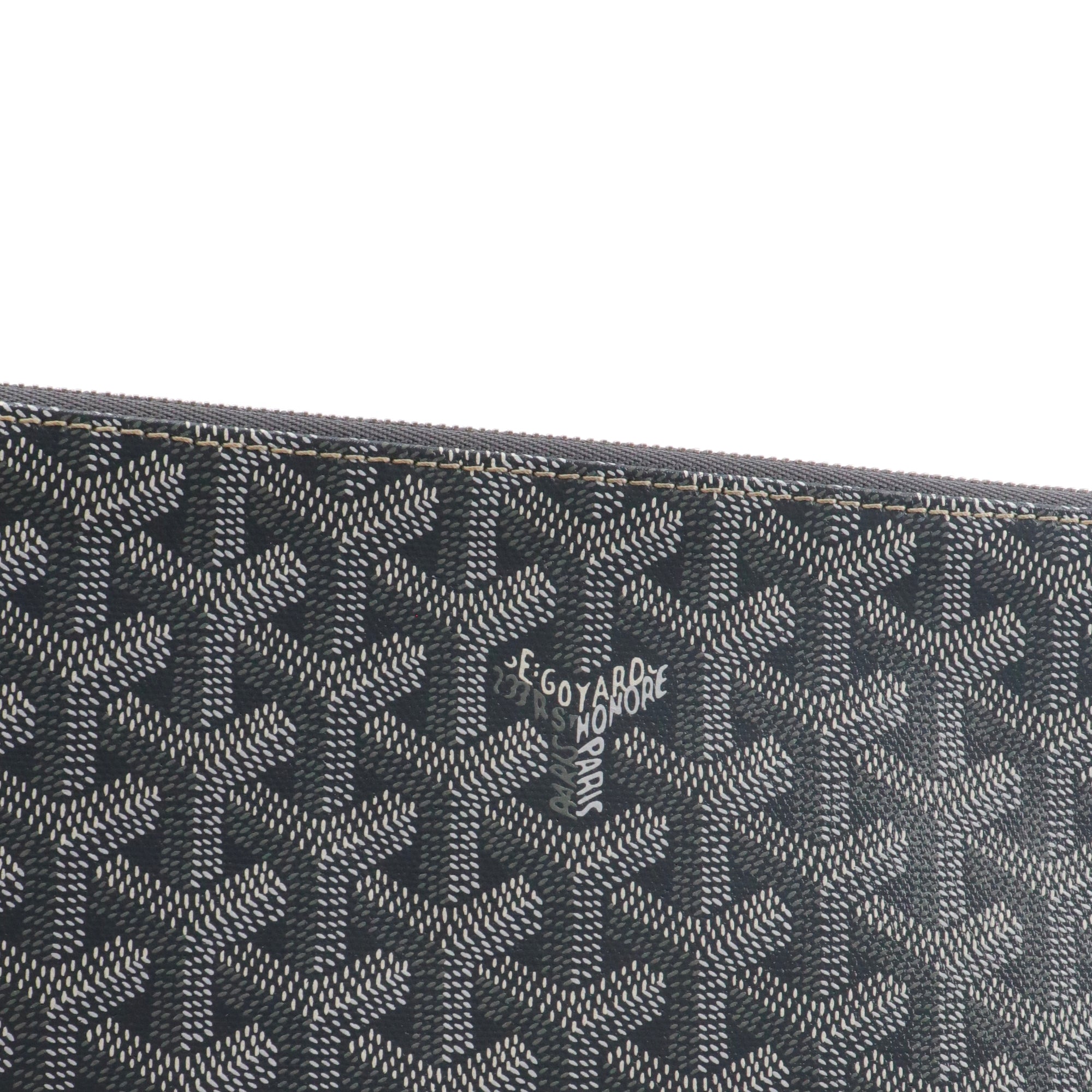 GOYARD - Pochette Sénat MM Goyard en toile goyardine grise