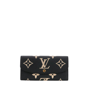 LOUIS VUITTON - Louis Vuitton Émilie wallet in two-tone grained leather