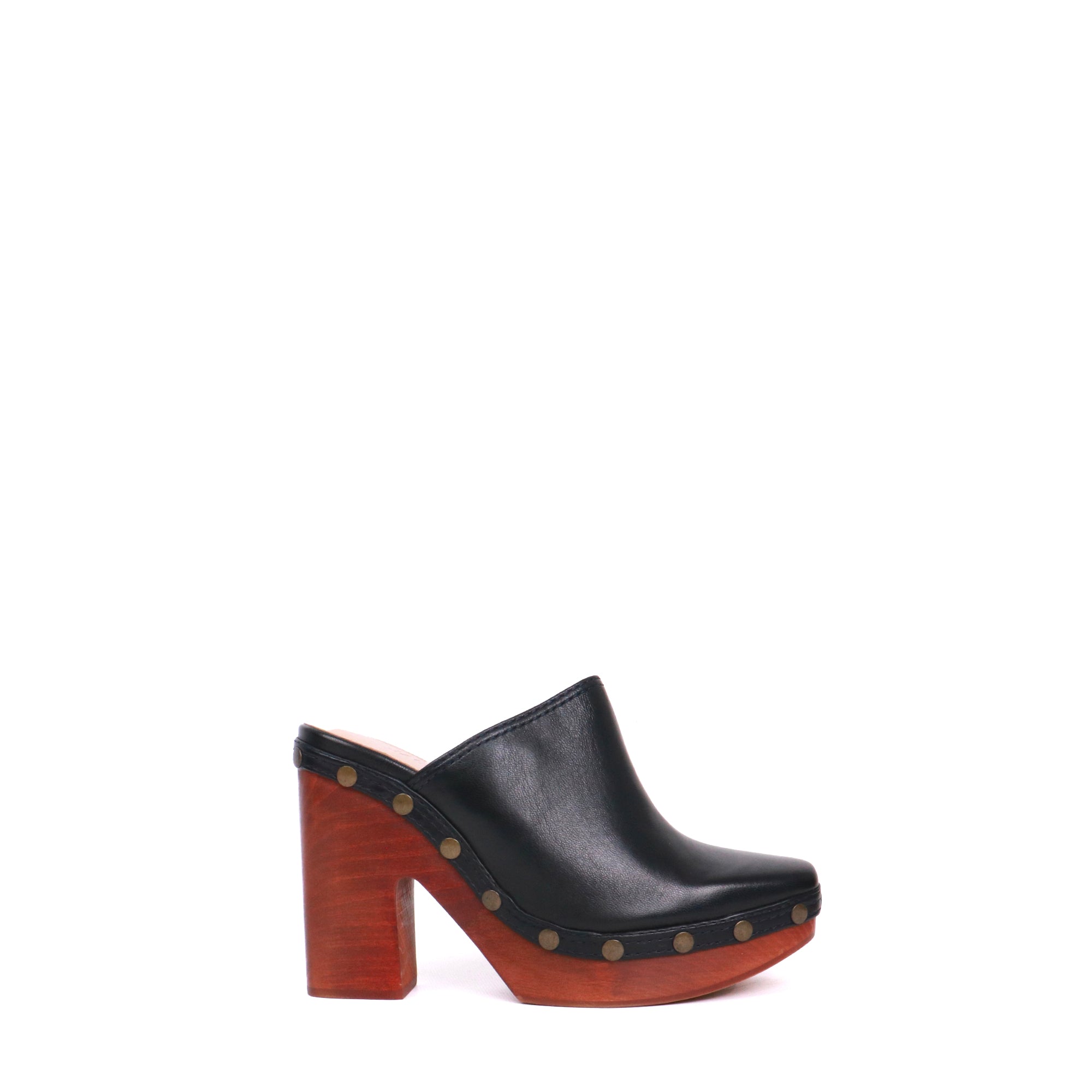 JACQUEMUS - Jacquemus clogs in black leather (size 37)